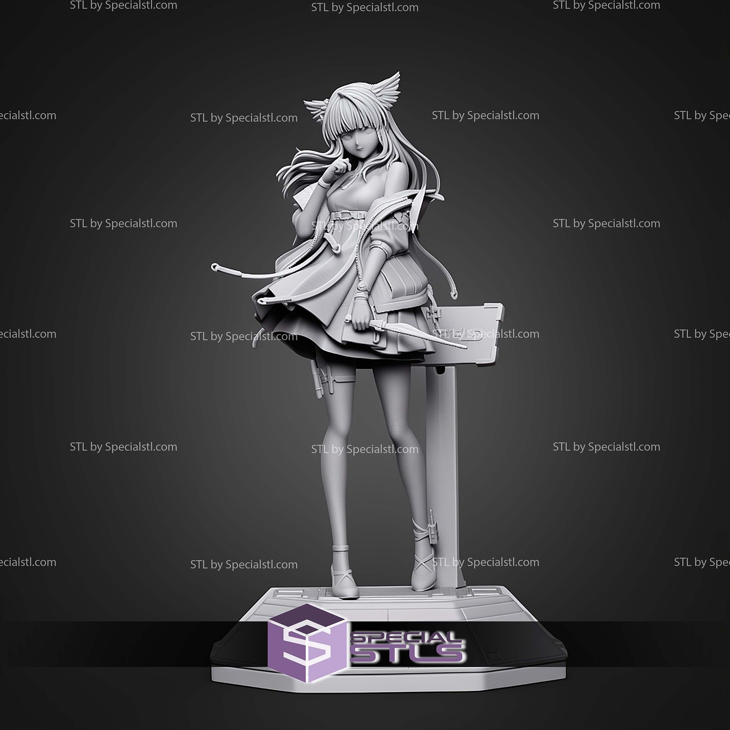 Perlica Arknights Endfield 269mm STL Files 3D Model — view 2