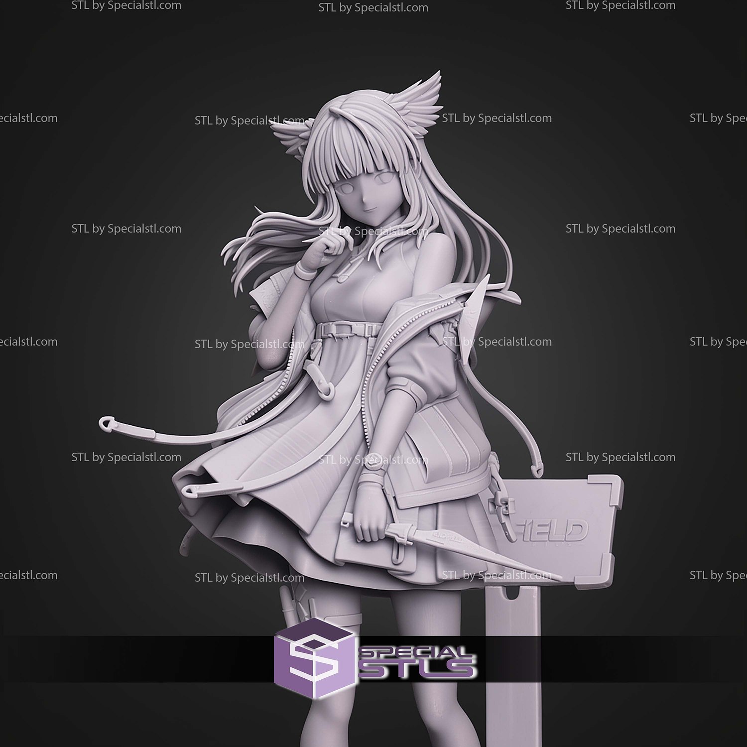 Perlica Arknights Endfield 269mm STL Files 3D Model — view 3