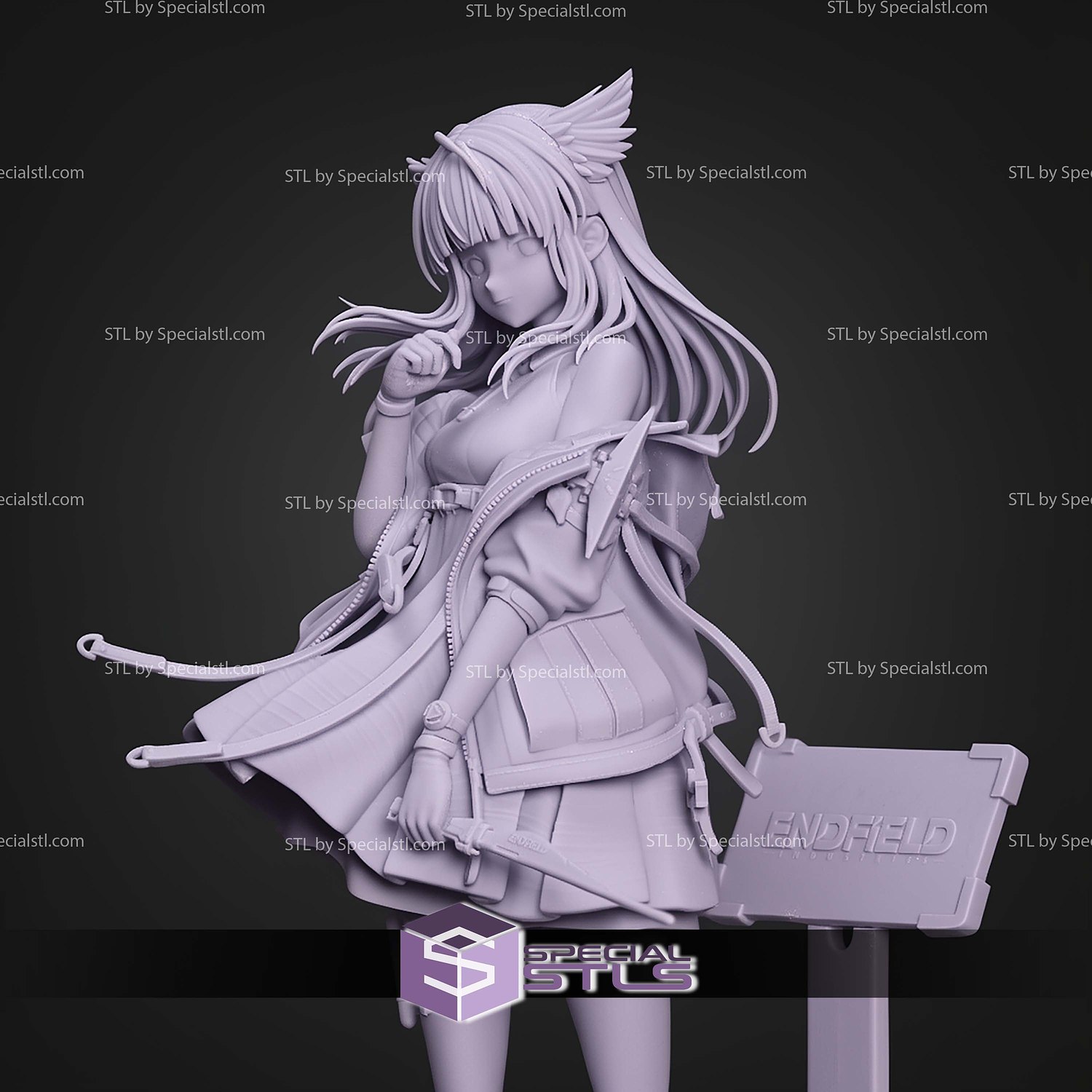 Perlica Arknights Endfield 269mm STL Files 3D Model — view 5