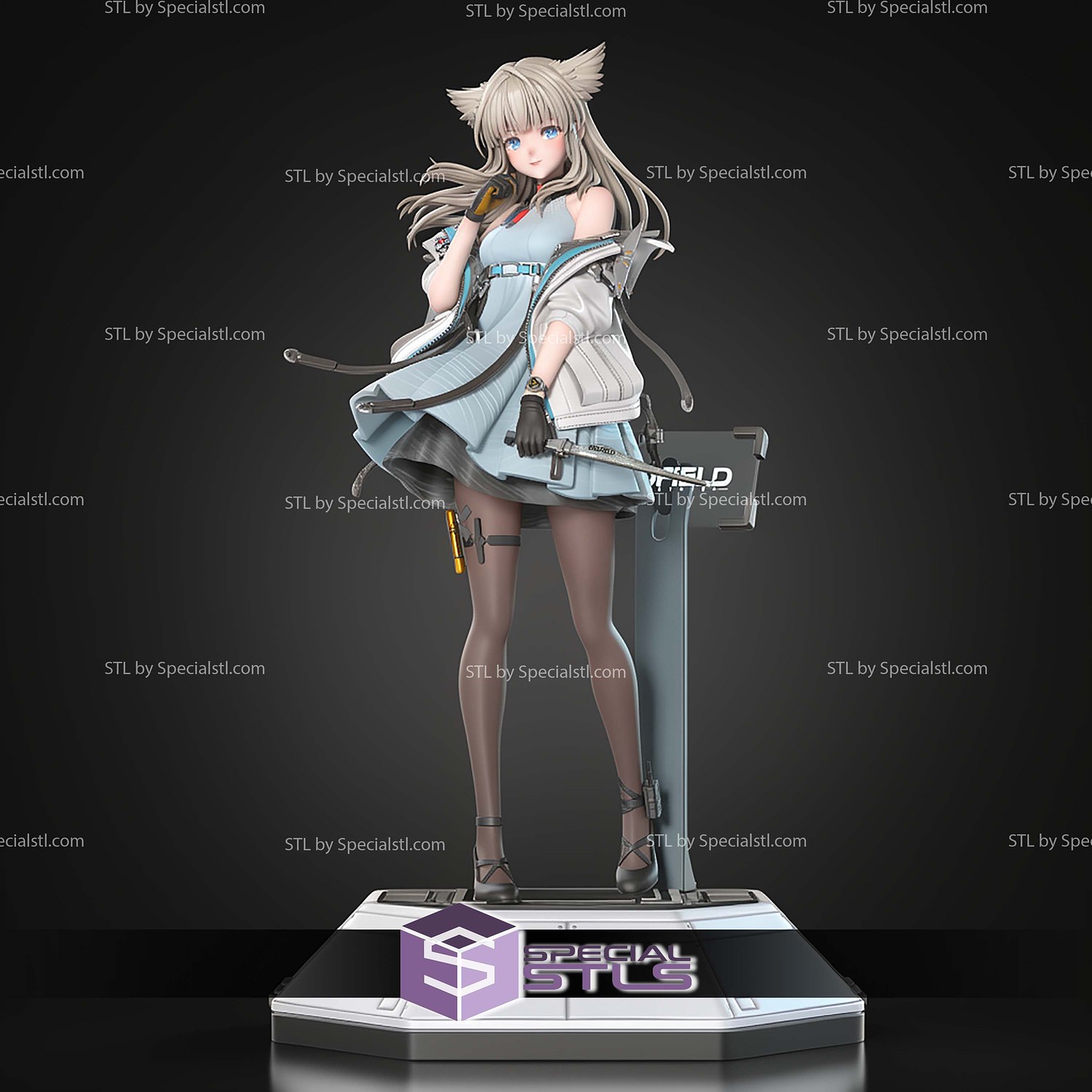 Perlica Arknights Endfield 269mm STL Files 3D Model — view 7