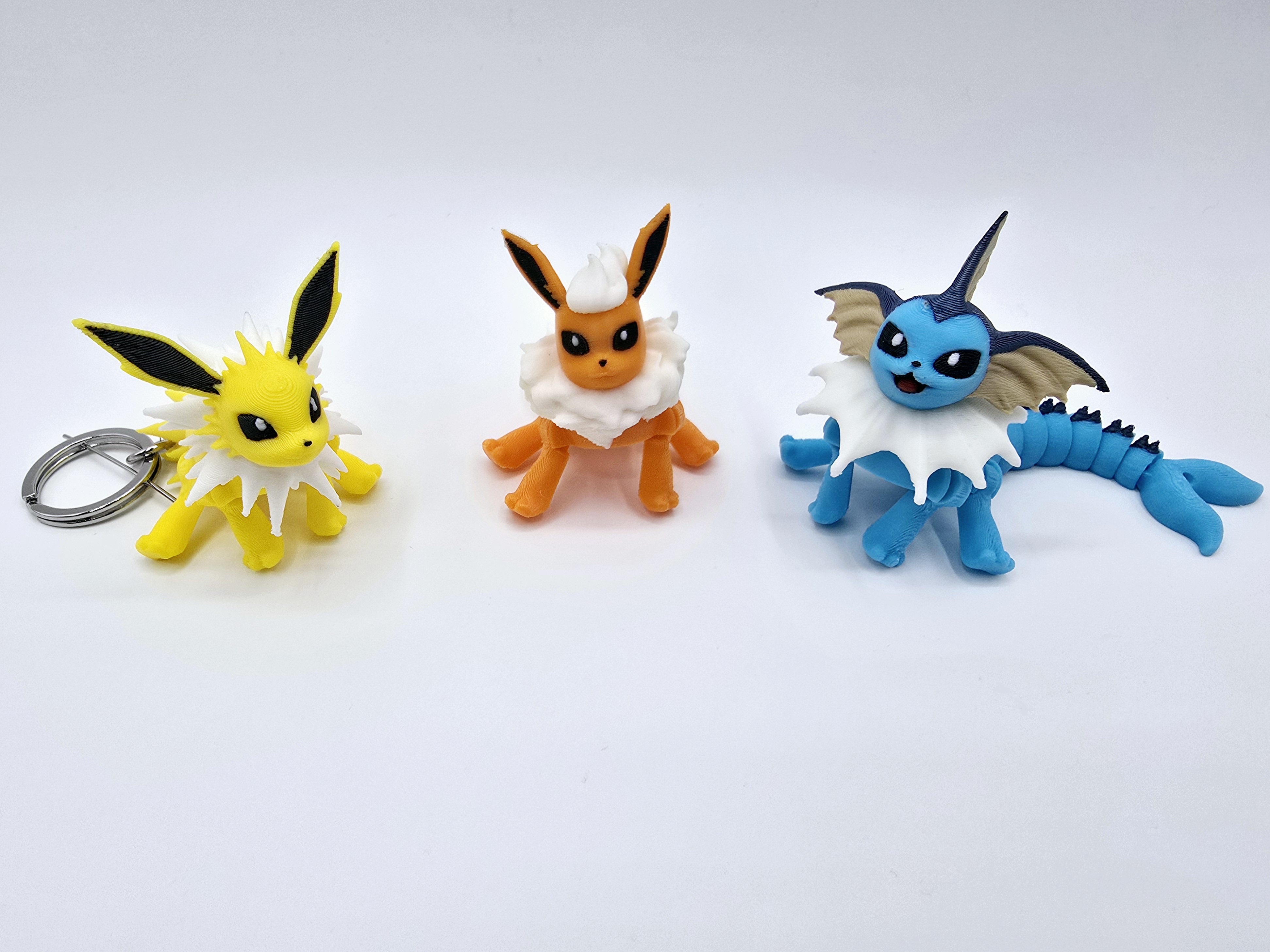 Pocket Pets - Pocket Flexi Vaporeon - Pokepet 3D STL Model — view 3