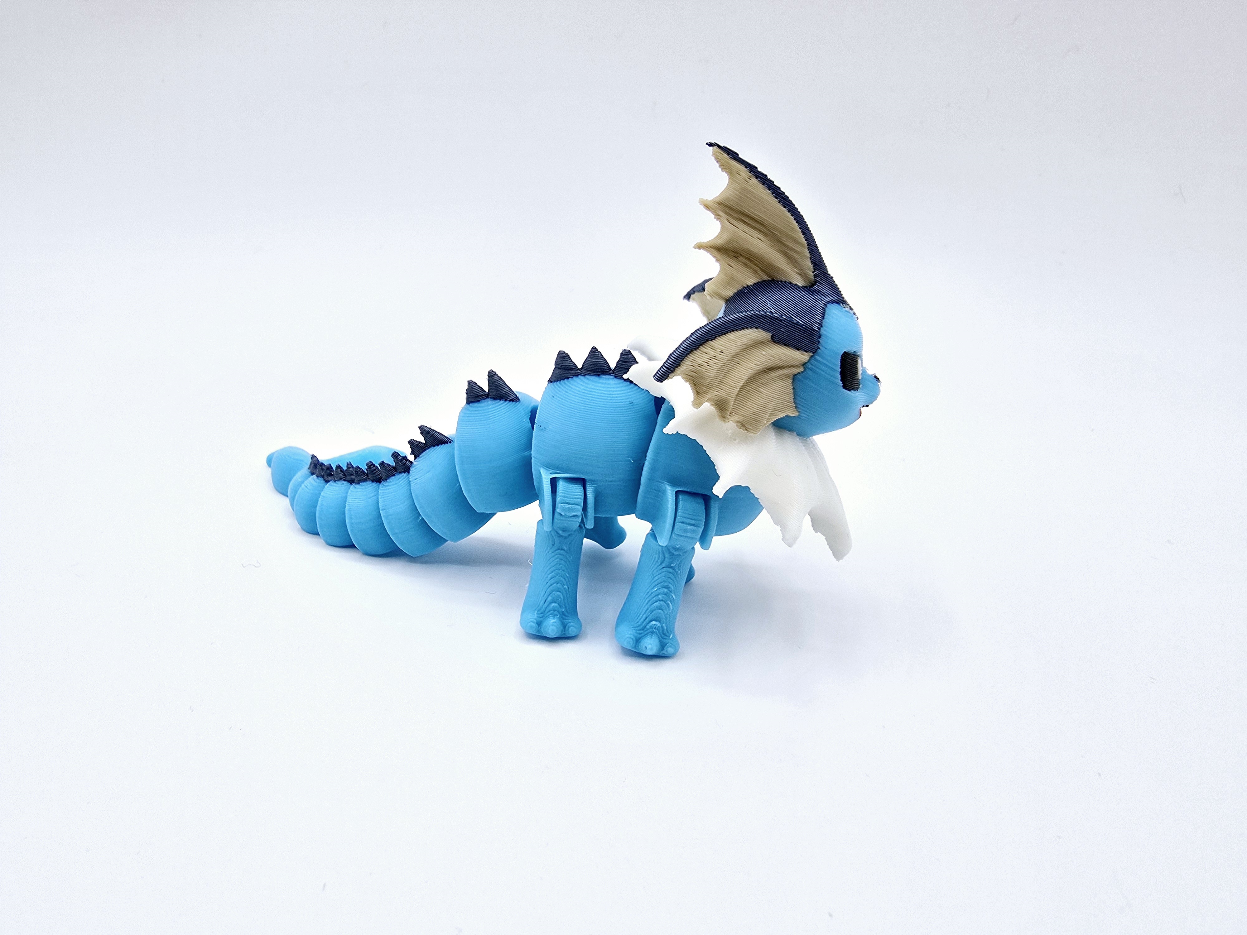 Pocket Pets - Pocket Flexi Vaporeon - Pokepet 3D STL Model — view 4