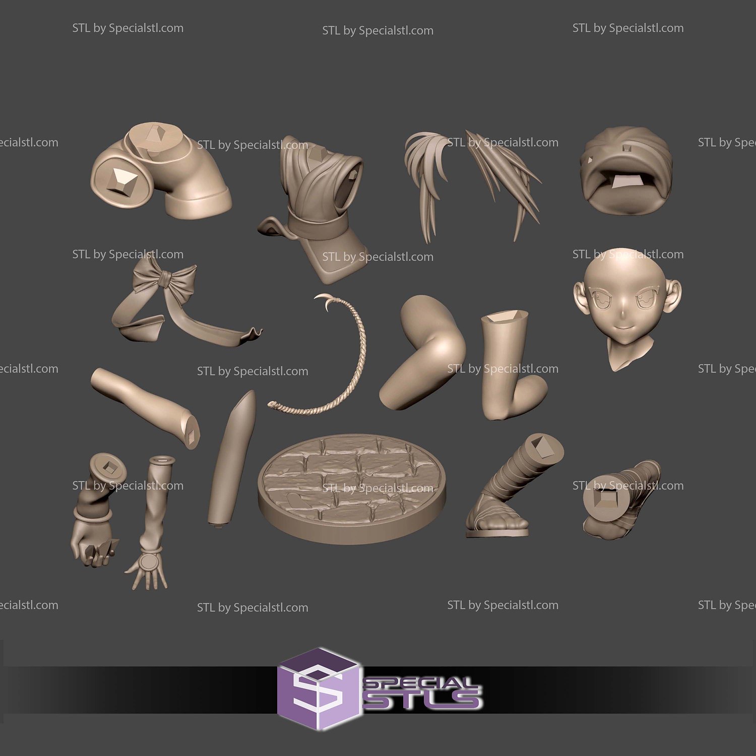 Makimachi Misao Rurouni Kenshin Sculptures 3D Printing STL Model — view 2