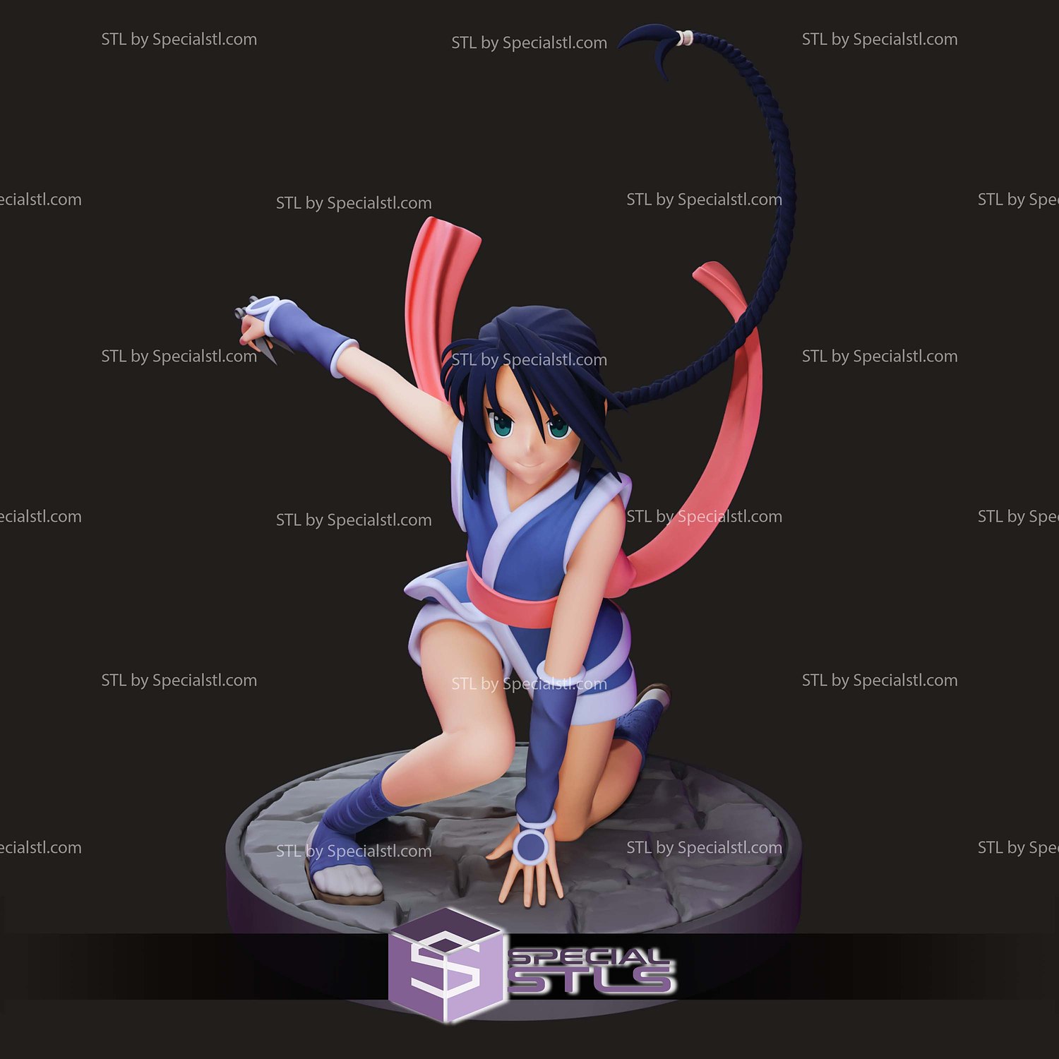Makimachi Misao Rurouni Kenshin Sculptures 3D Printing STL Model — view 4
