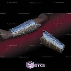 Cosplay STL Files Stranger Qimir Gauntlet 3D Model