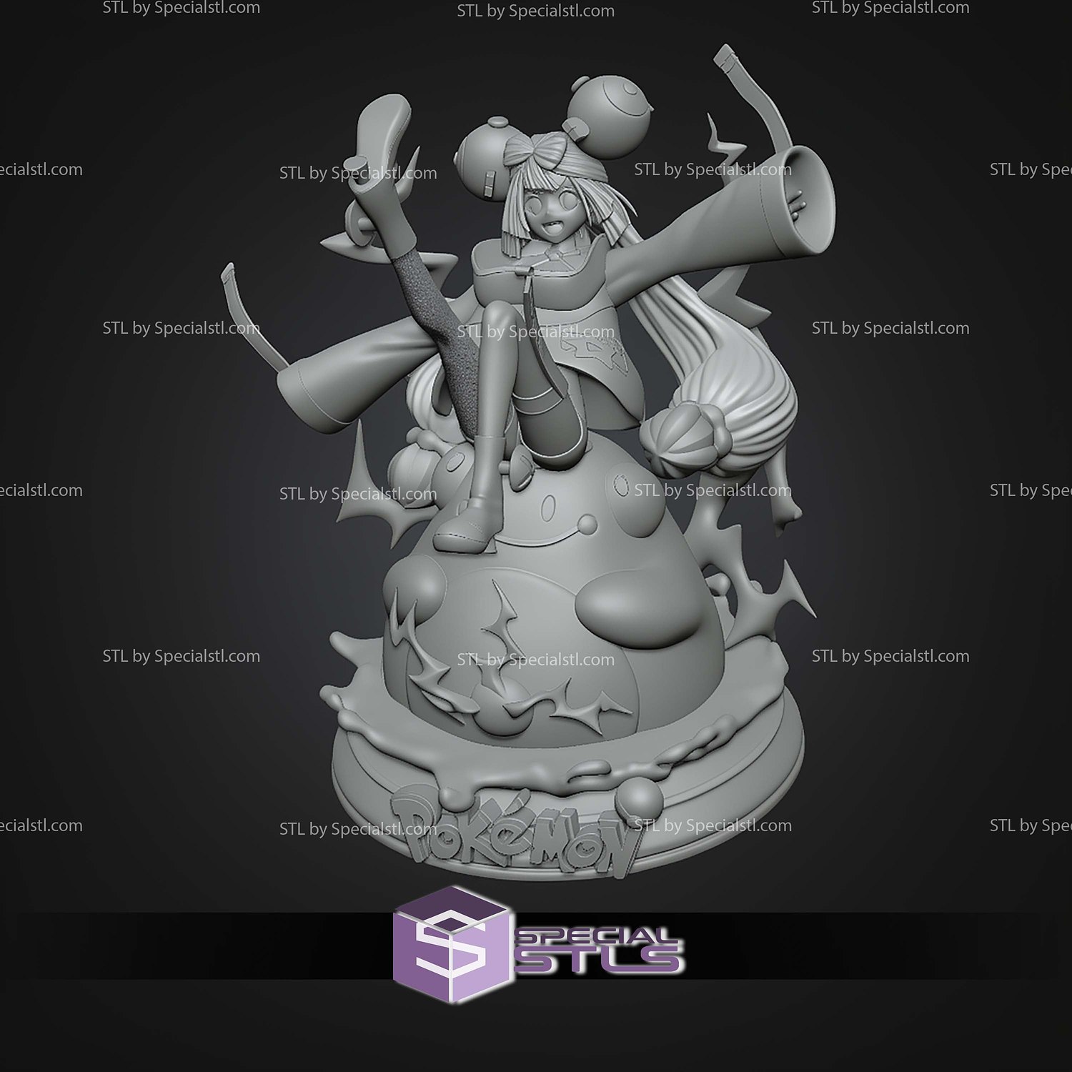 Iono and Bellibolt 250mm STL Files 3D Model — view 4