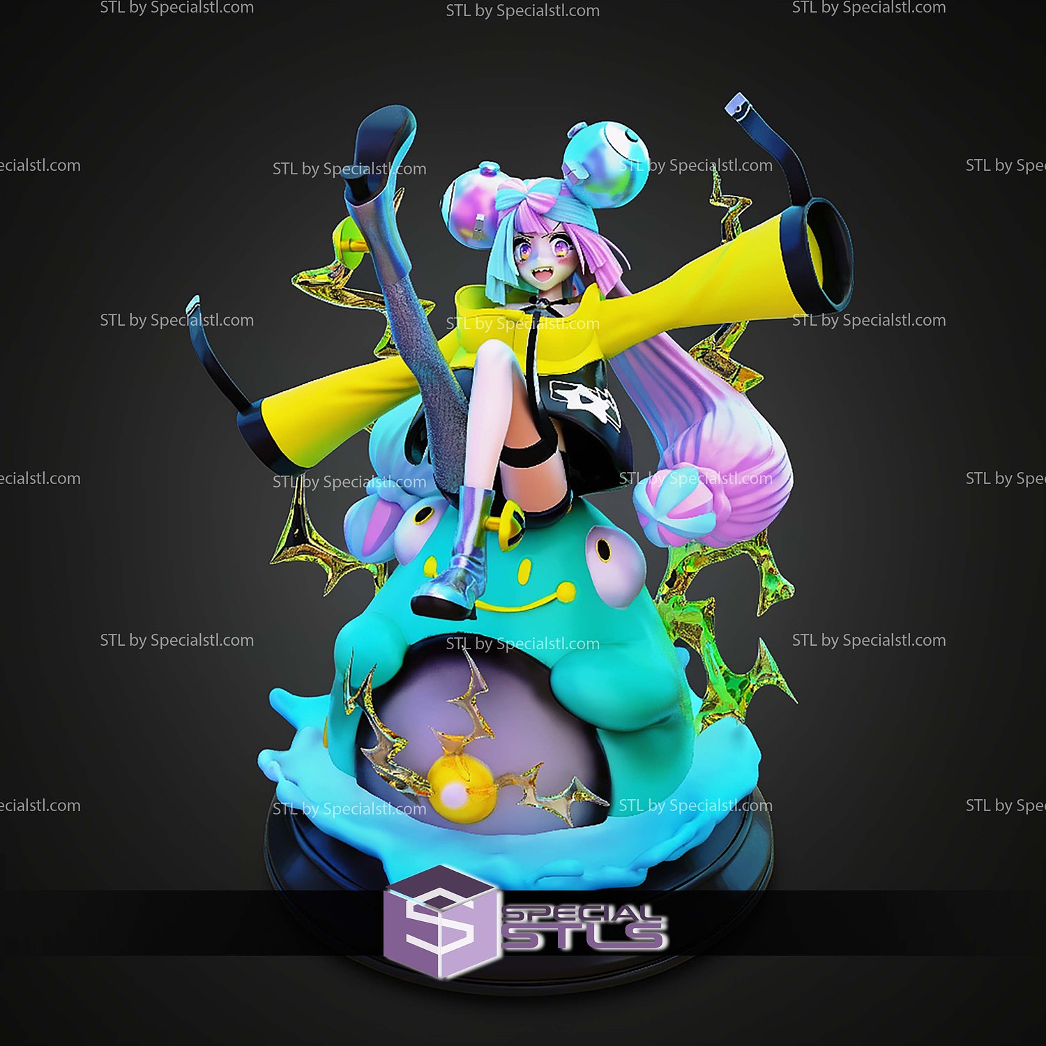 Iono and Bellibolt 250mm STL Files 3D Model — view 5