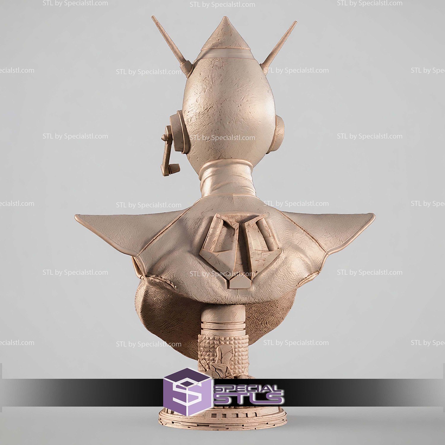 The Wasp Portrait Bust Comics STL Files 3D Model — view 2