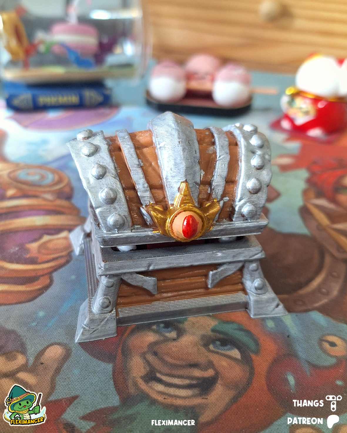 Mimic Chest | Flexi print-in-place | Multicolor 3D 3MF Model — view 3