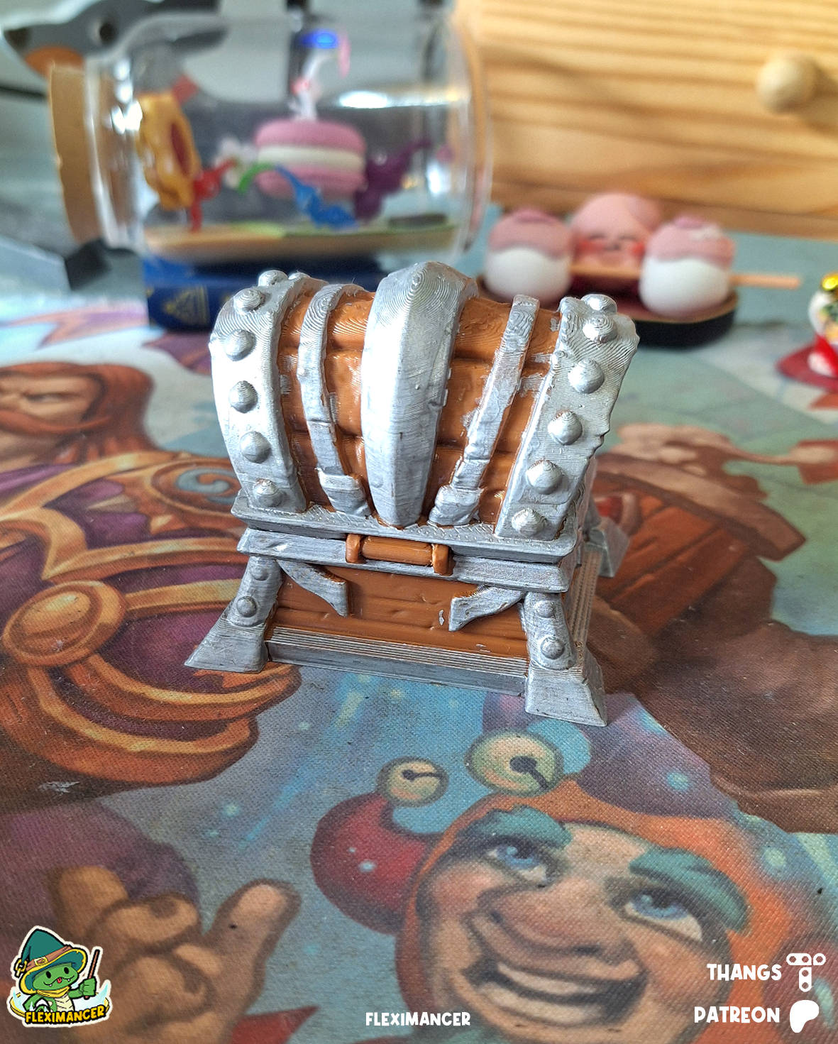Mimic Chest | Flexi print-in-place | Multicolor 3D 3MF Model — view 4