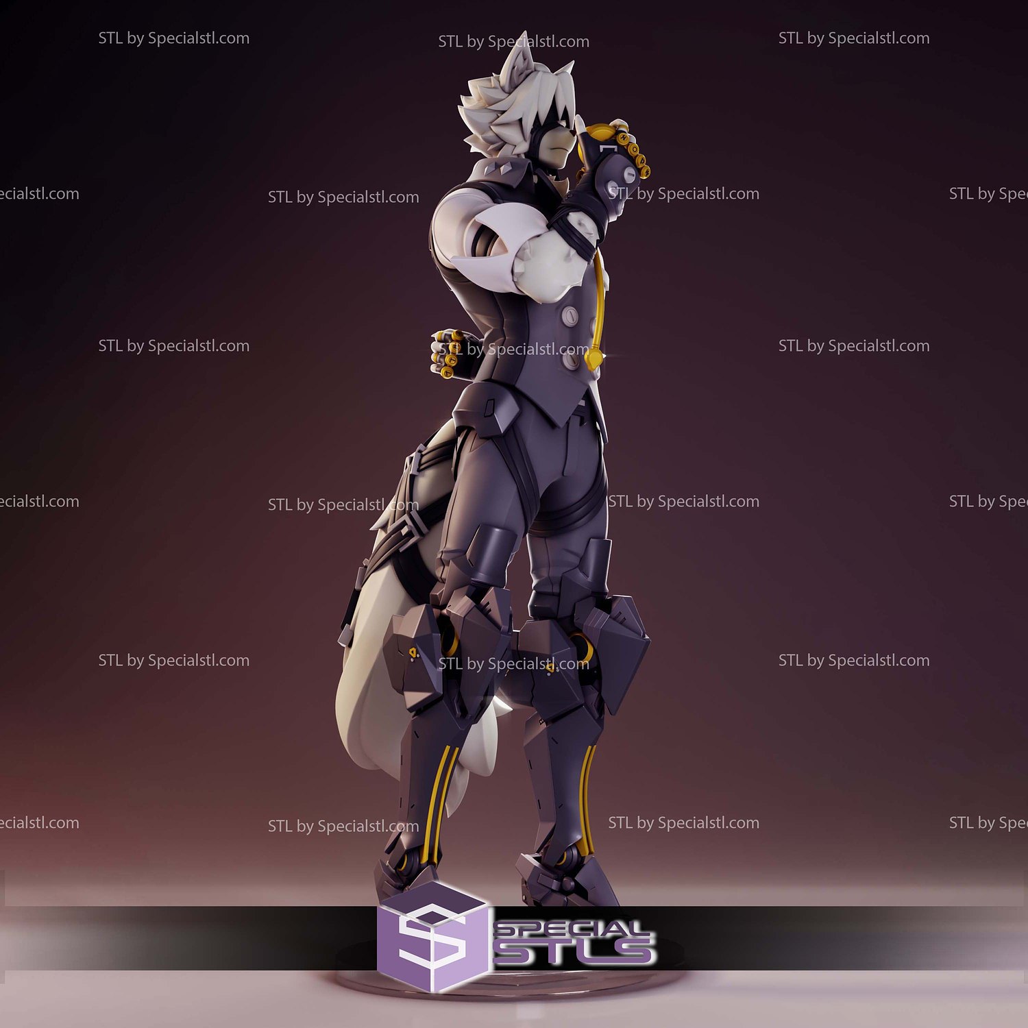 Von Lycaon Zenless Zone Zero STL Files 3D Model — view 4