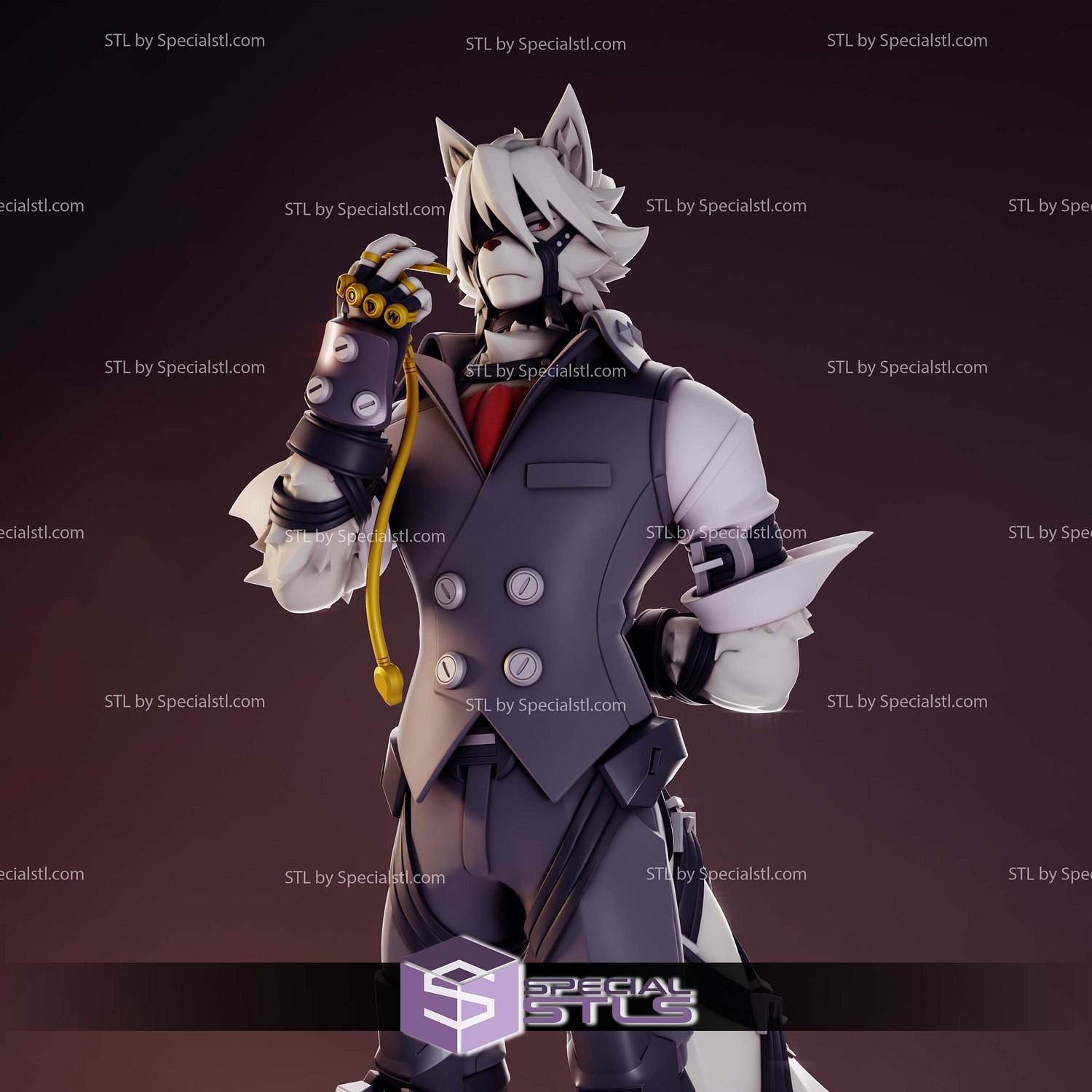 Von Lycaon Zenless Zone Zero STL Files 3D Model — view 5