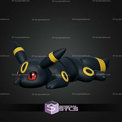 Super Basic STL Flexi Umbreon V2 3D Model