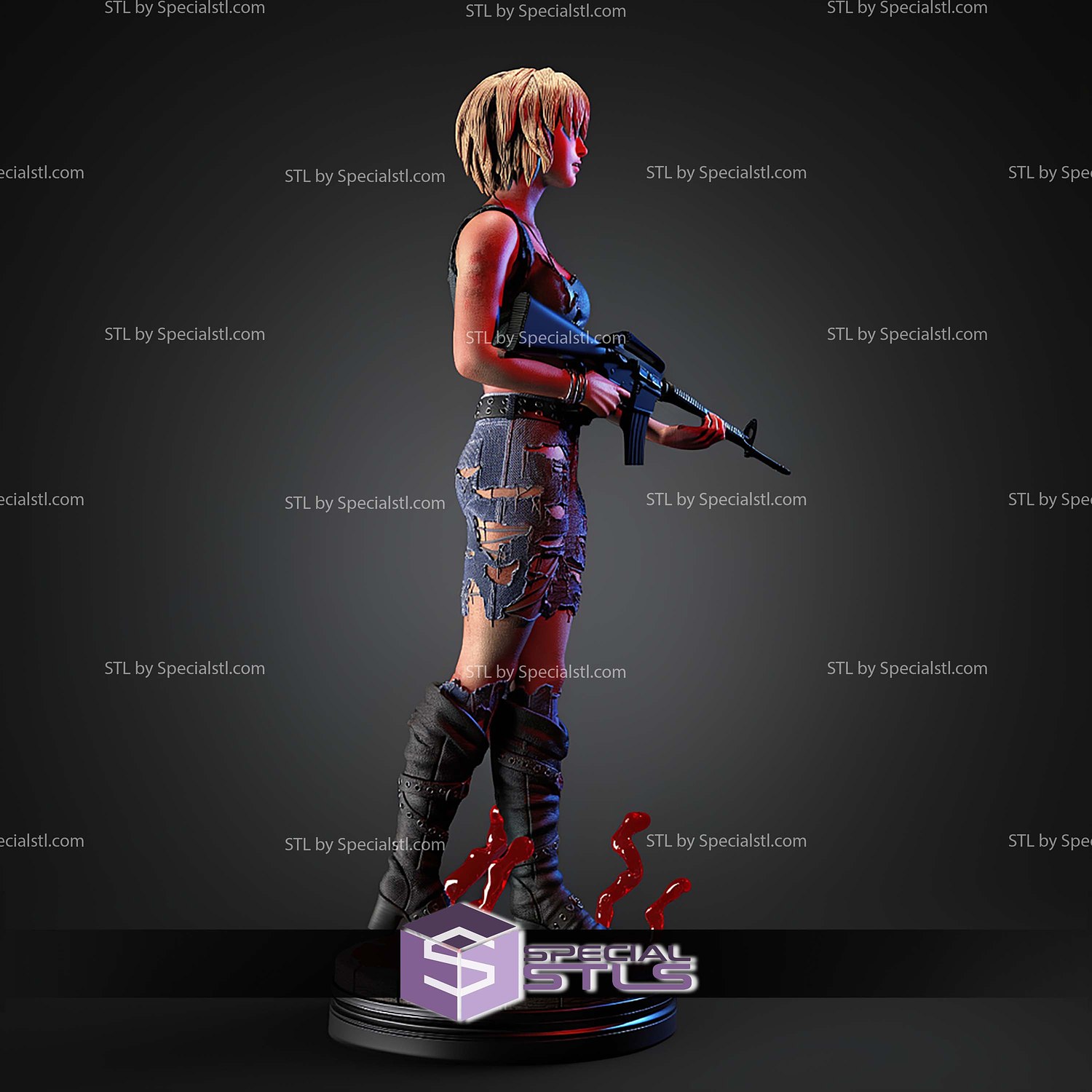 Aya Brea The3rdbirthday 1 6 STL Files 3D Model — view 2
