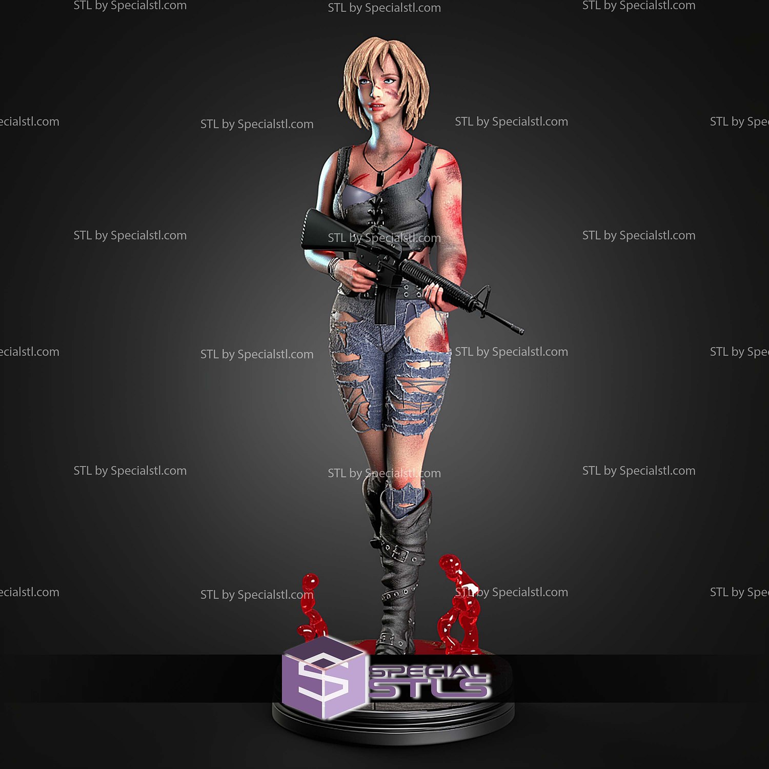 Aya Brea The3rdbirthday 1 6 STL Files 3D Model — view 5
