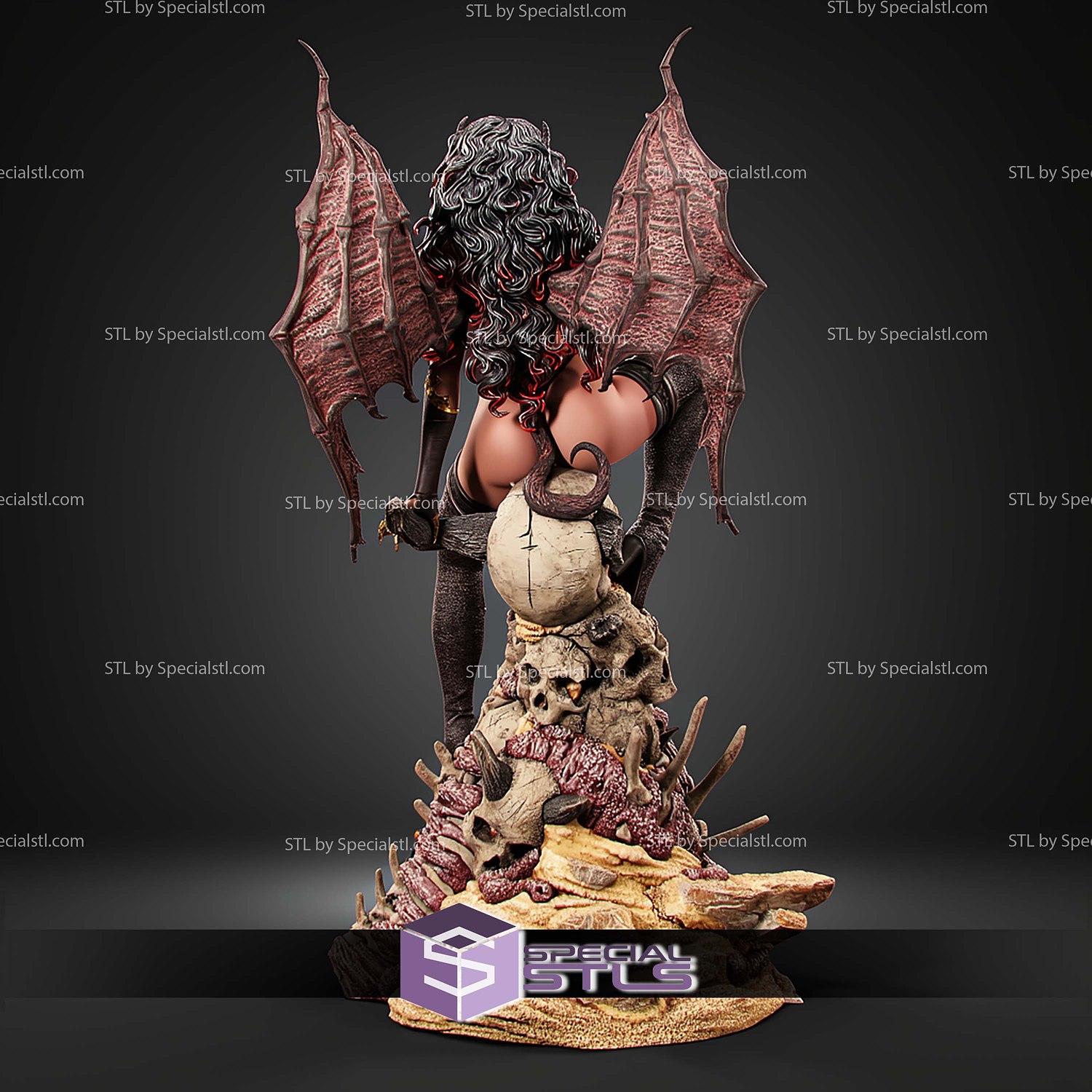 Xyrath Succubus Fanart STL Files 3D Model — view 4