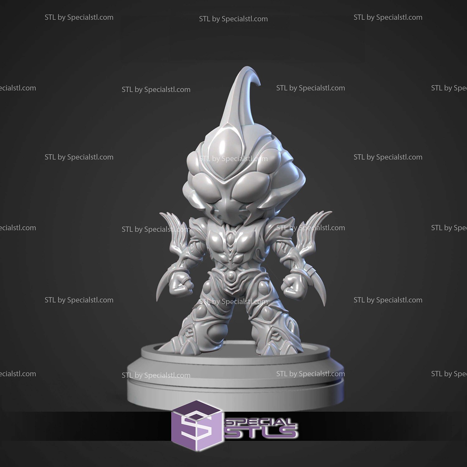 Guyver Chibi Sculptures 3D Printing STL Model — view 2