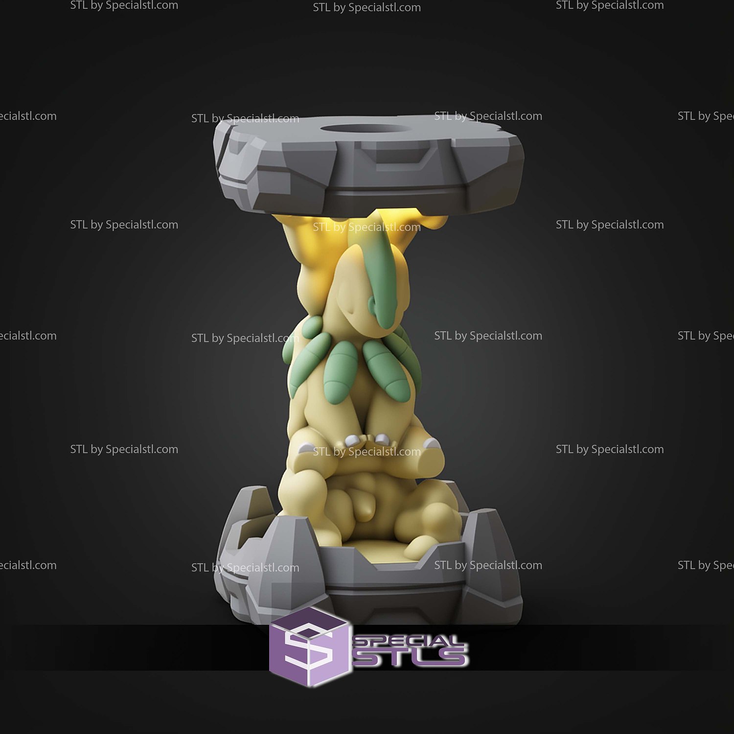 Pokemon Clone Lab Colletion Bayleef STL Files 3D Model — view 5
