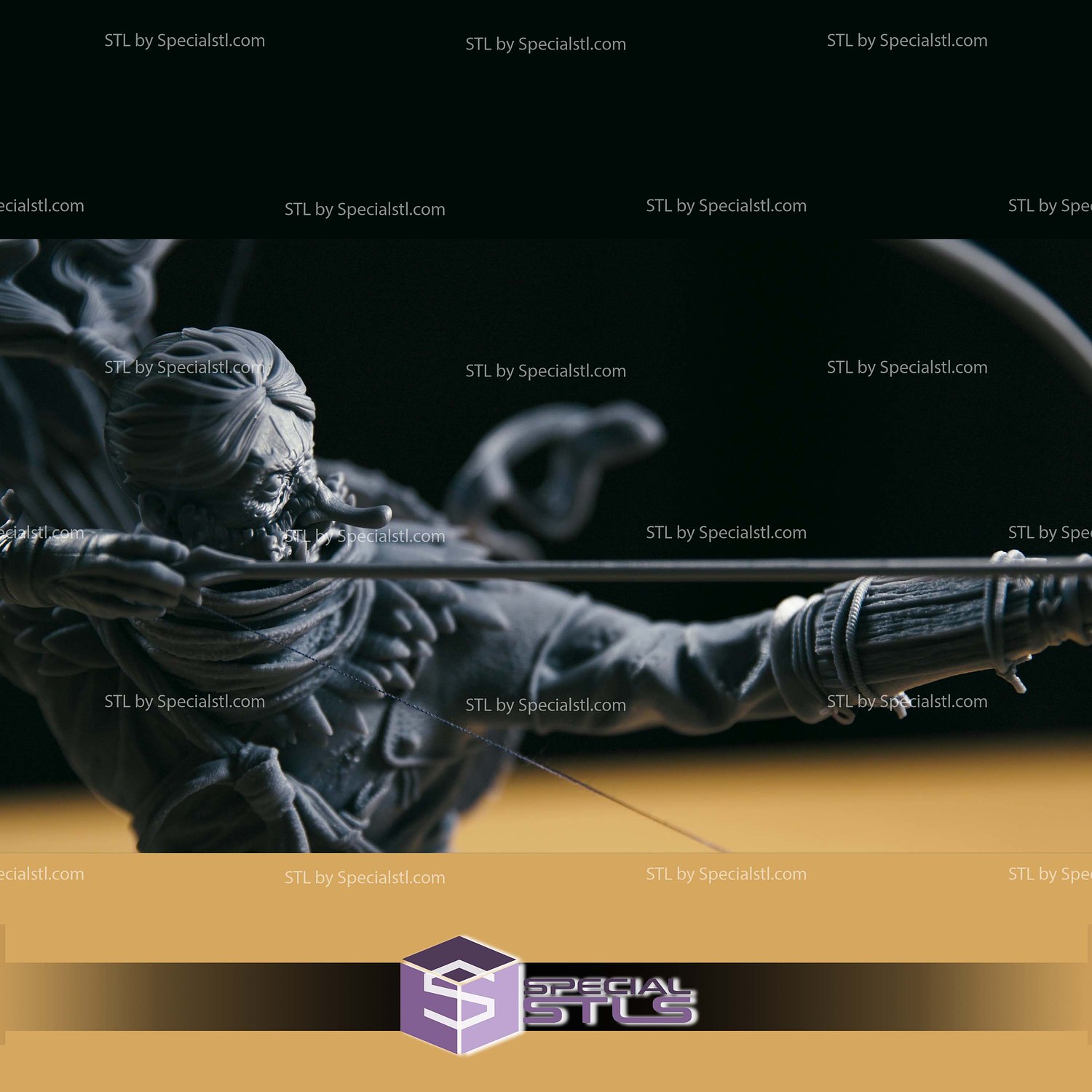 Daiten Bust The Exiled Wanderer 3D Printer Files STL Model — view 3