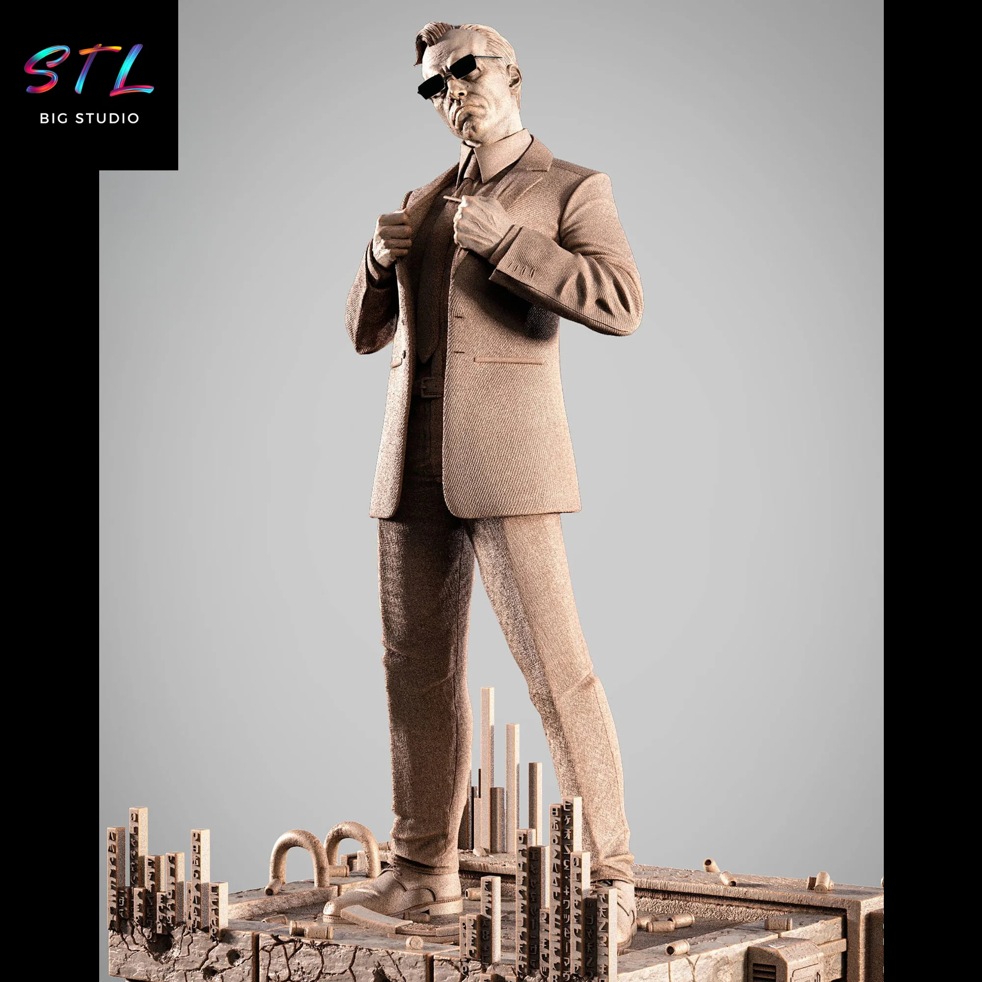 Agent Smith STL | Matrix | 3D Figure to Print Model — view 2