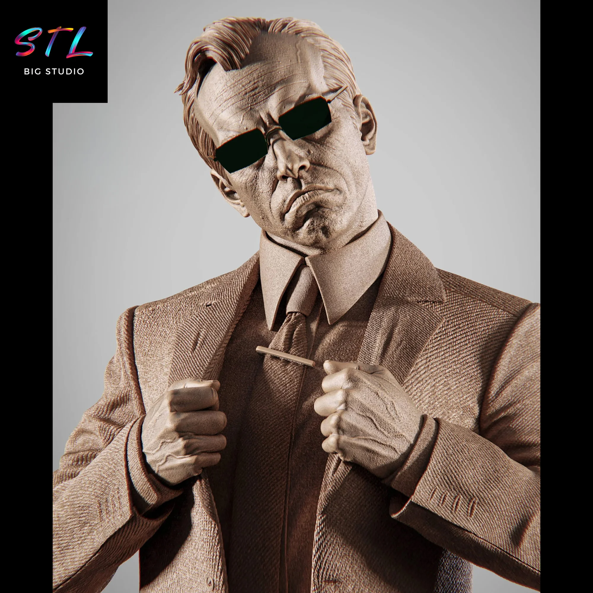 Agent Smith STL | Matrix | 3D Figure to Print Model — view 4