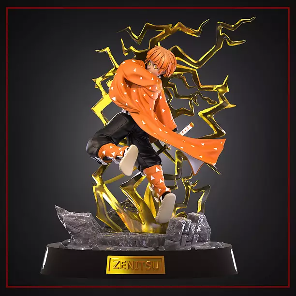 Zanitsu Agatsuma 3D STL Model