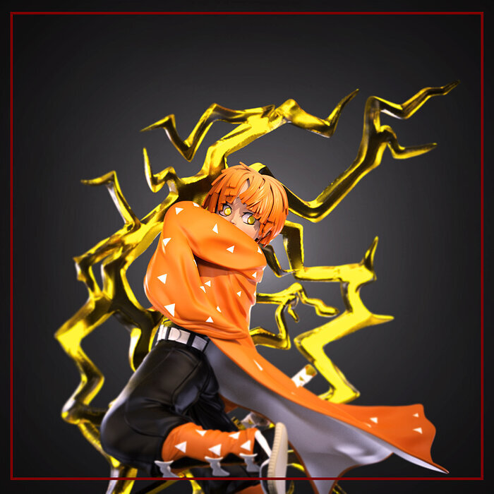 Zanitsu Agatsuma 3D STL Model — view 2