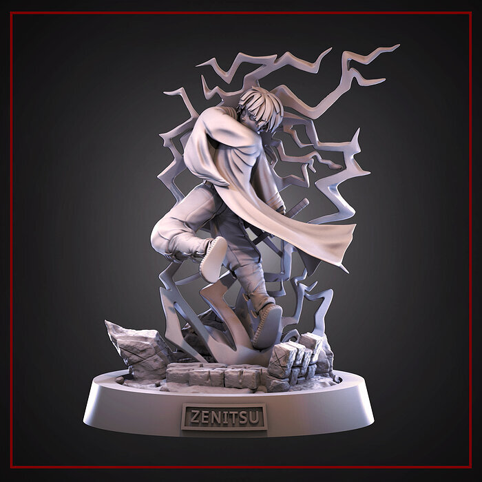 Zanitsu Agatsuma 3D STL Model — view 4