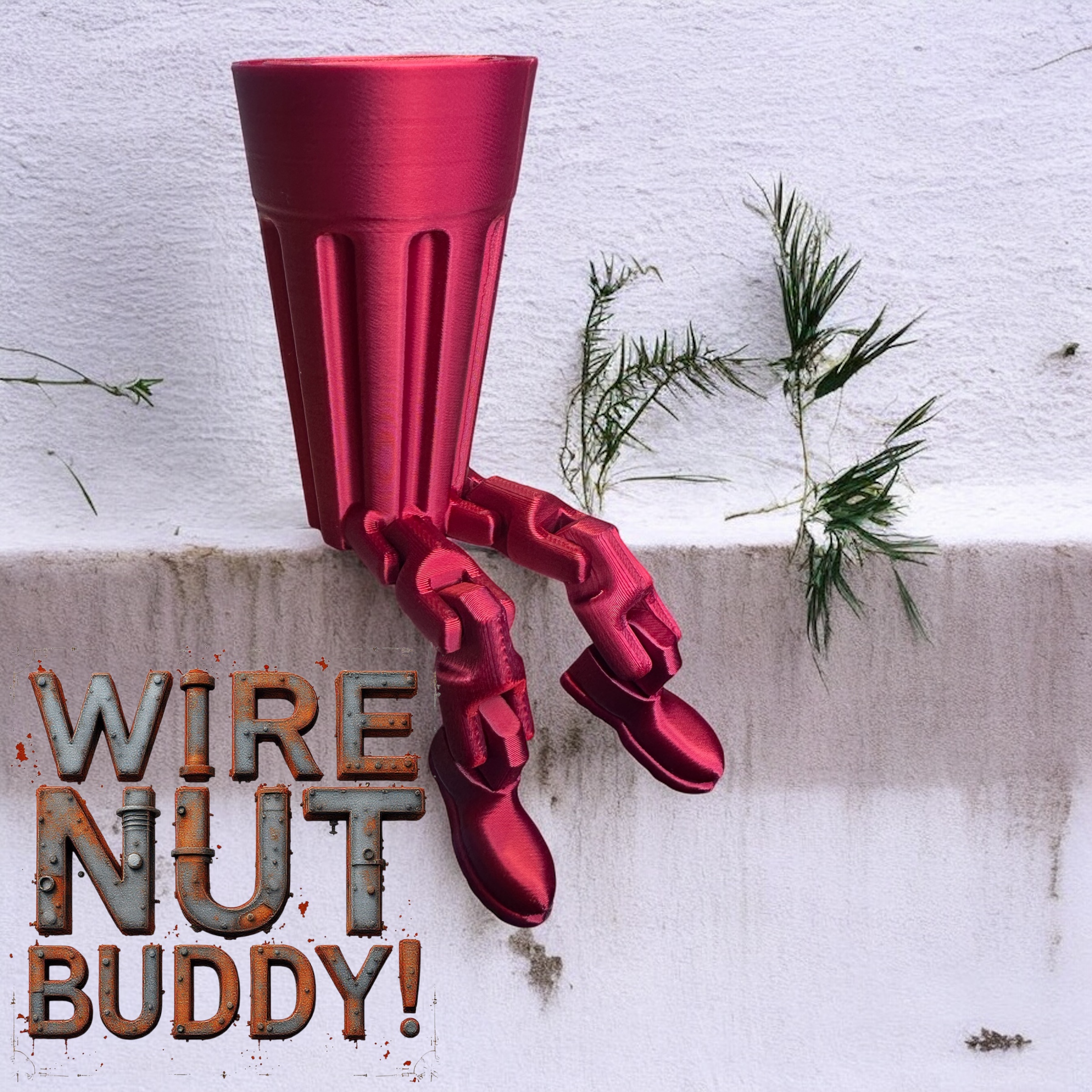 Ultimate Wire Nut Buddy - Massive Wire Nut, Flexible, Flexy, Articulated 3D 3MF Model