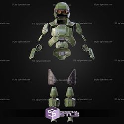 Cosplay STL Files UNSC Marine Armor 3D Model