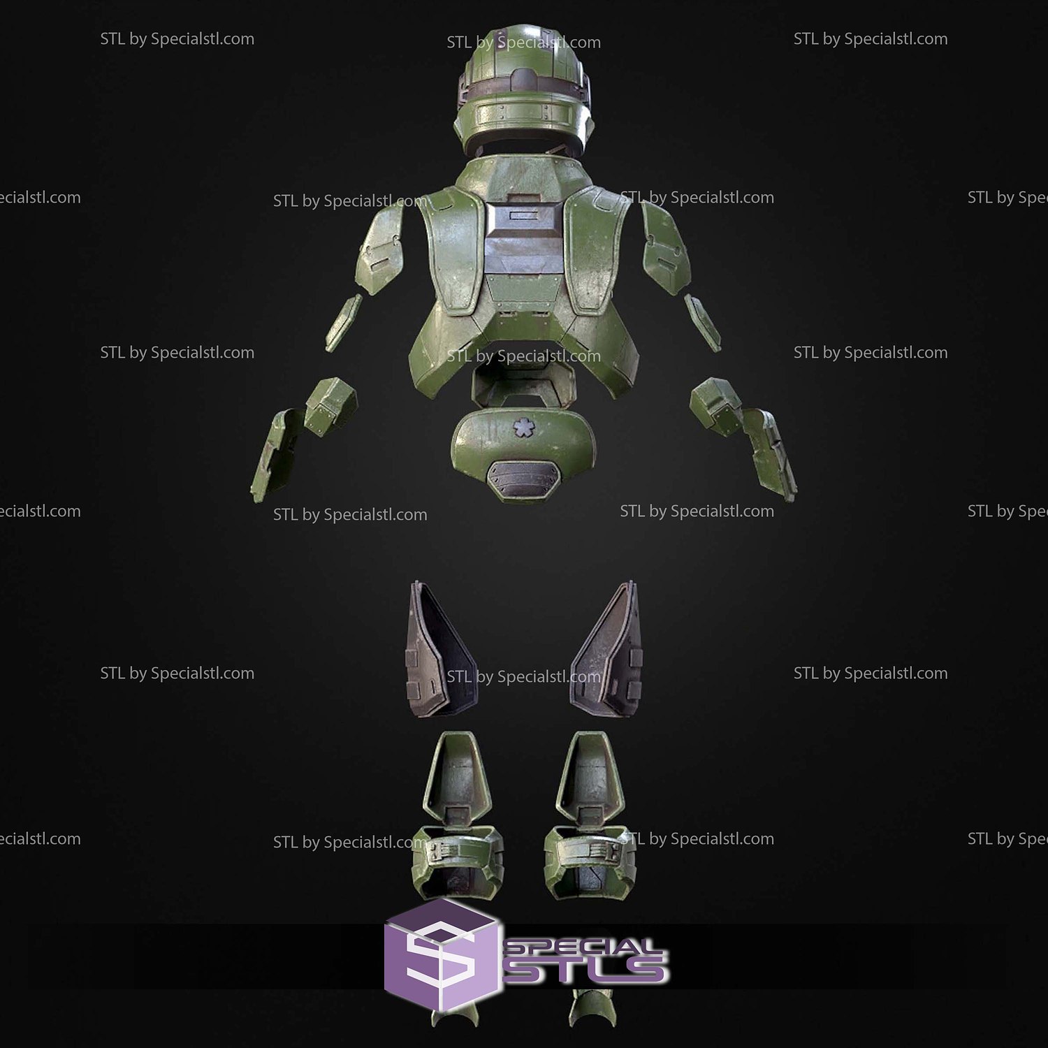 Cosplay STL Files UNSC Marine Armor 3D Model — view 3