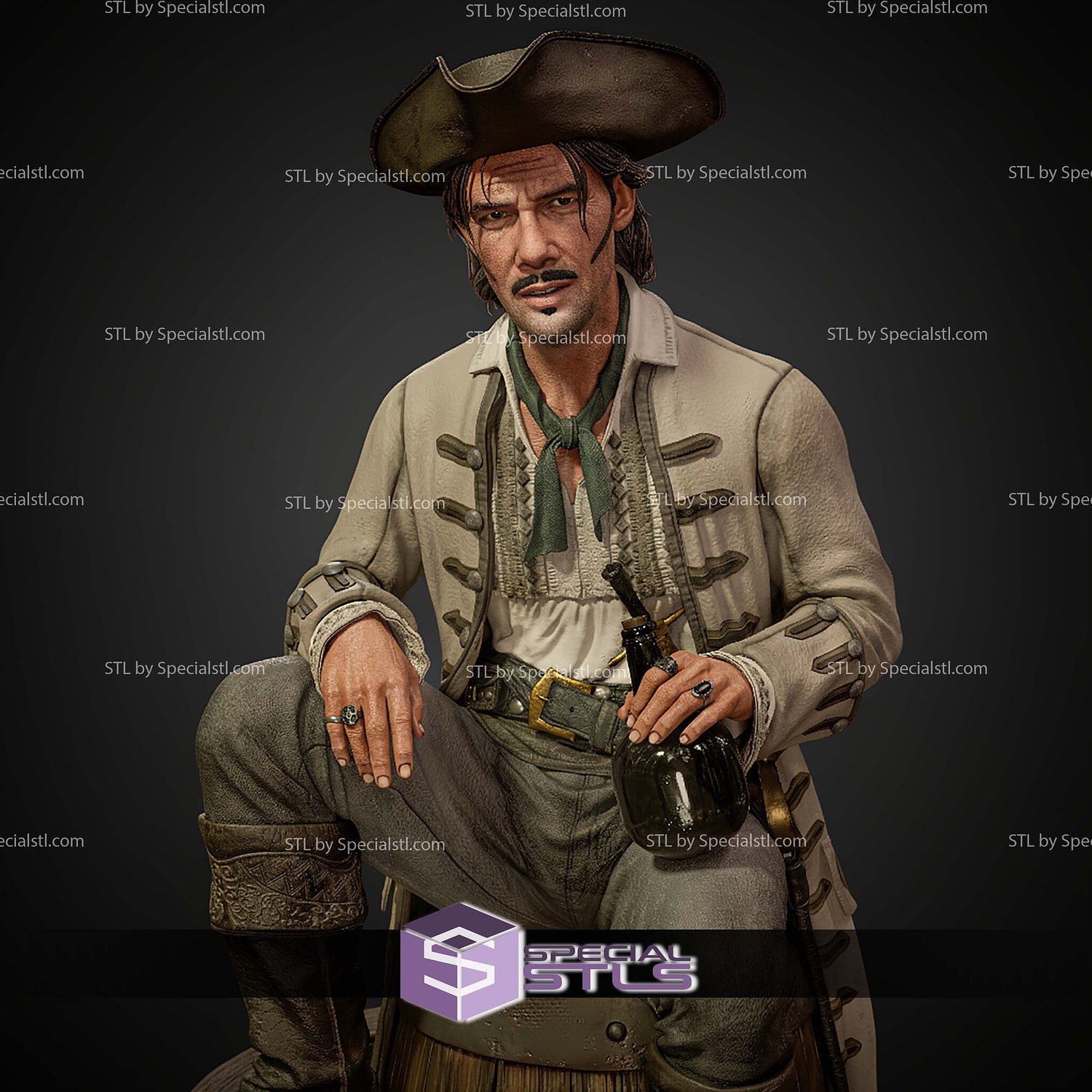 Jack Rackham Black Sails 1 6 STL Files 3D Model — view 3