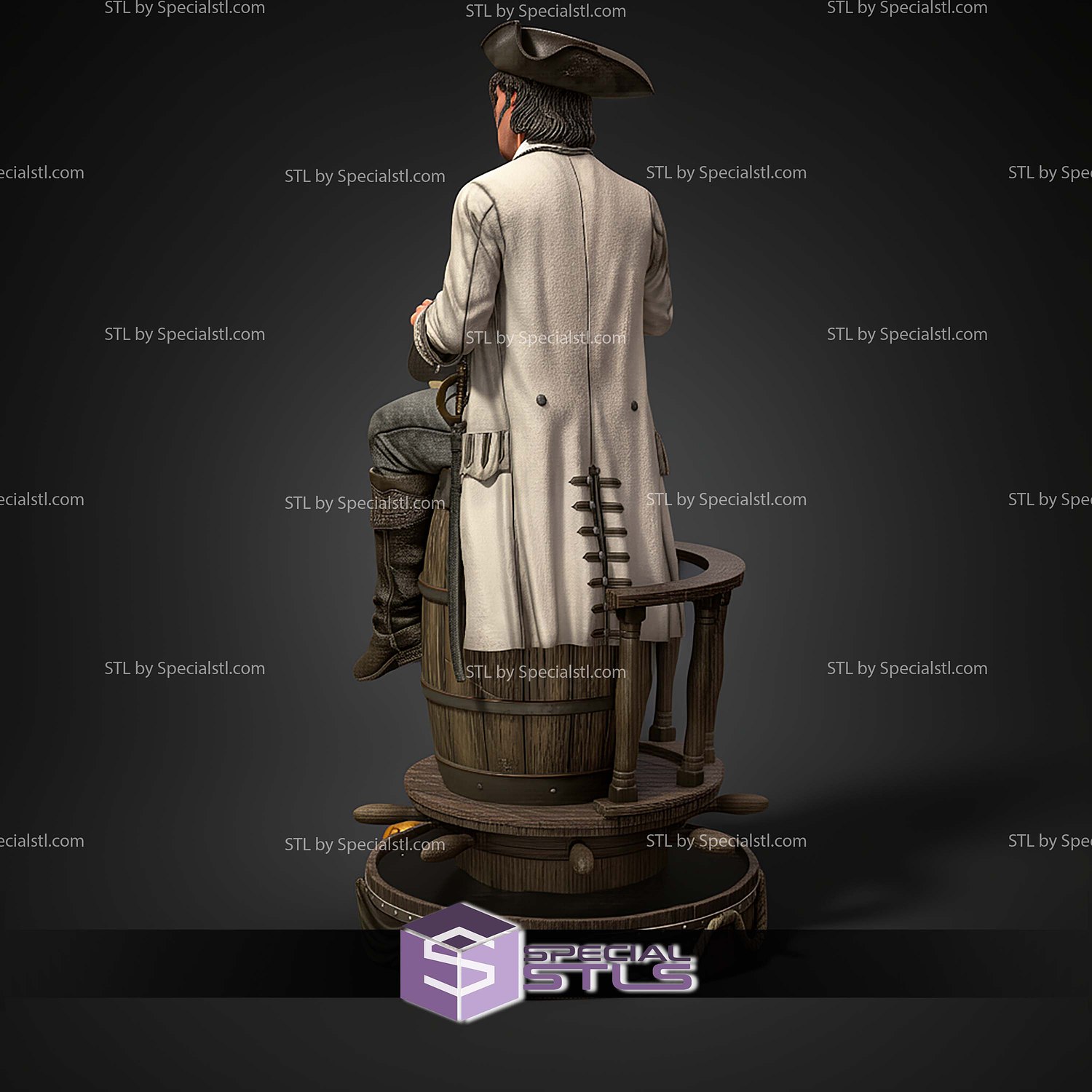 Jack Rackham Black Sails 1 6 STL Files 3D Model — view 4