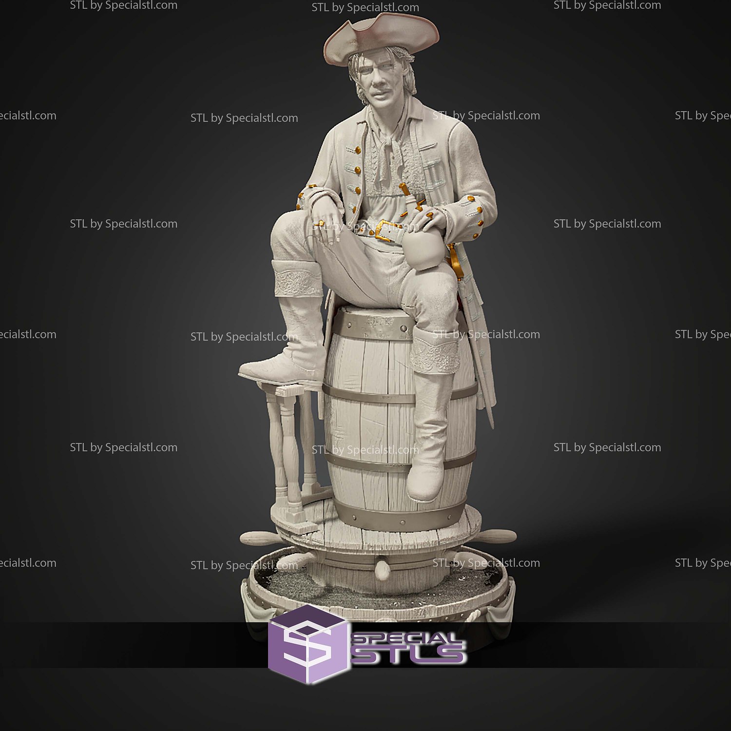 Jack Rackham Black Sails 1 6 STL Files 3D Model — view 8