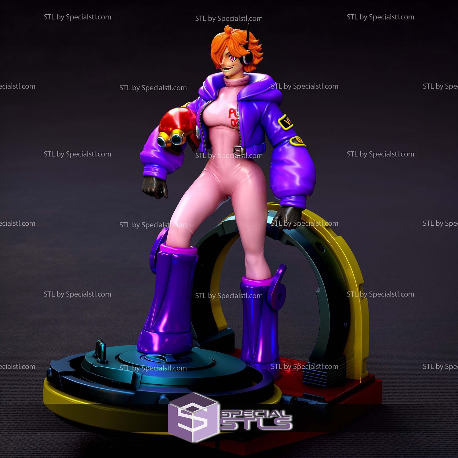 Lilith Vegapunk 1-6 Scale Sculptures 3D Printing STL Model — view 2