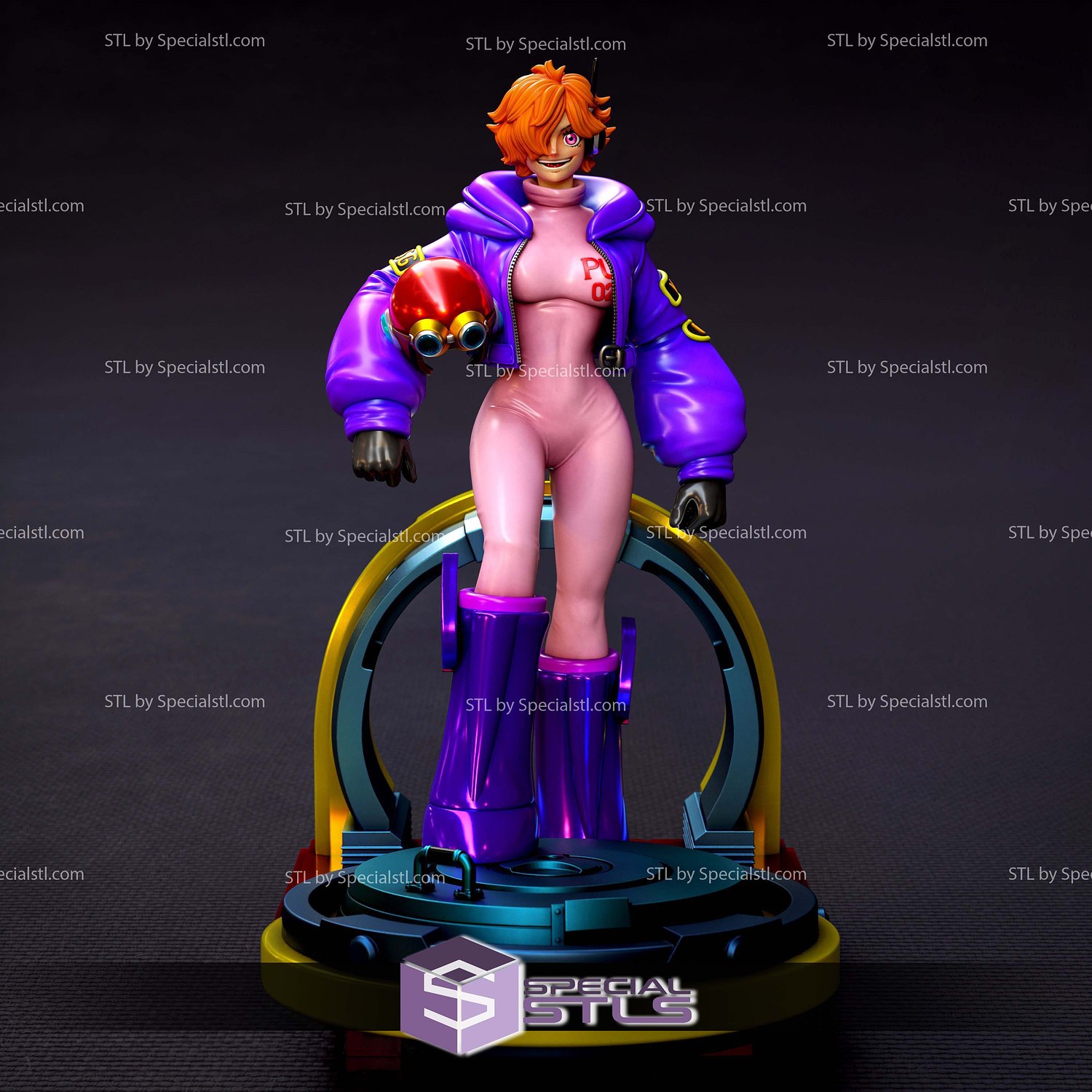 Lilith Vegapunk 1-6 Scale Sculptures 3D Printing STL Model — view 3