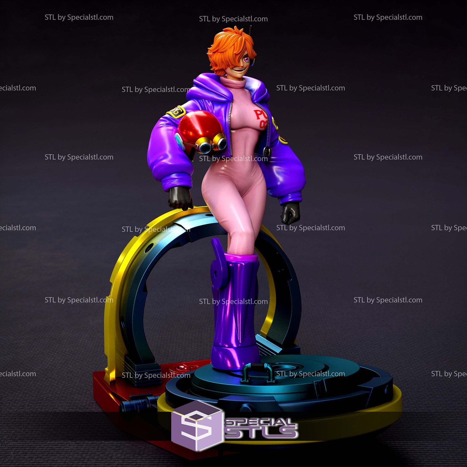 Lilith Vegapunk 1-6 Scale Sculptures 3D Printing STL Model — view 4