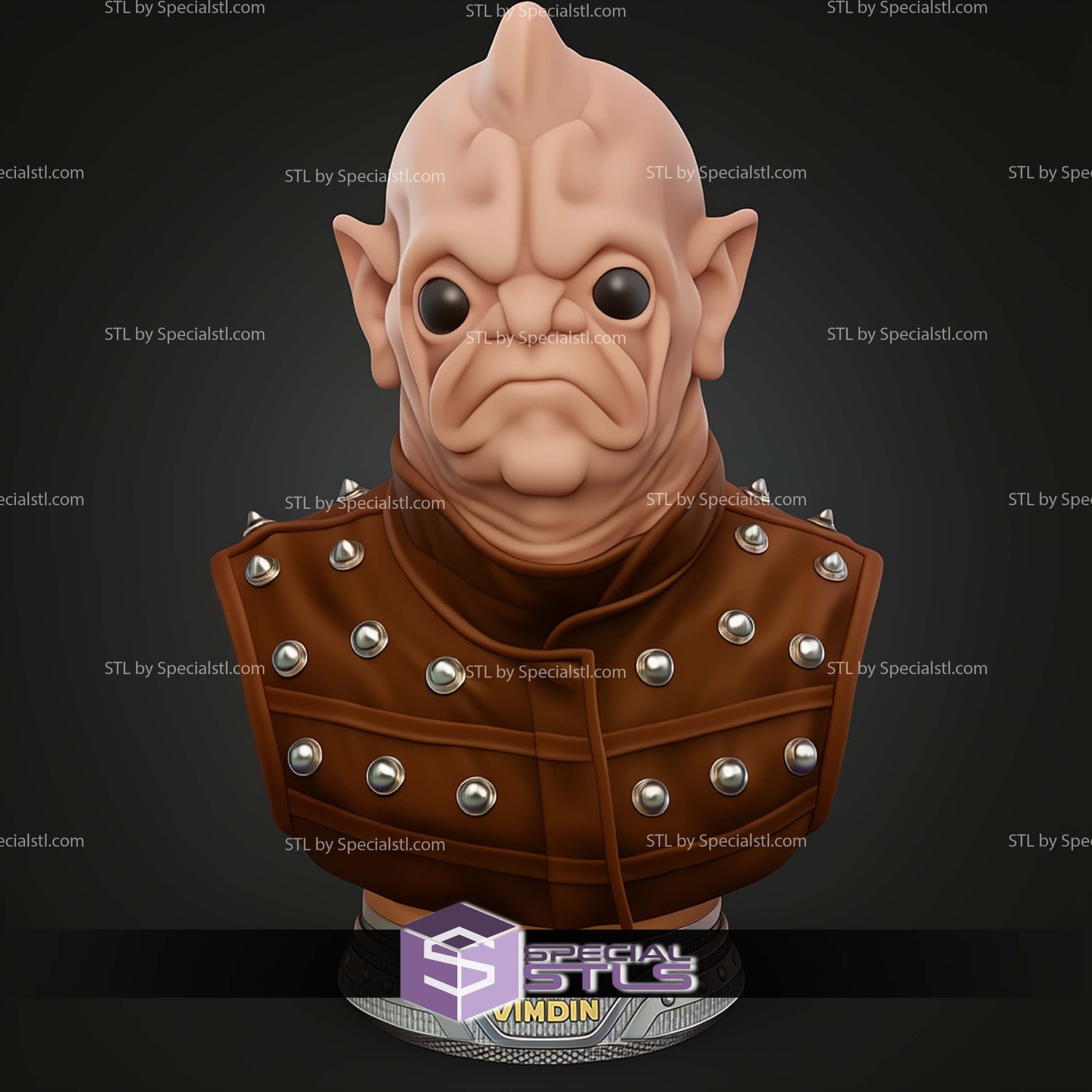 Basic STL Collection Bom Vimdim Bust 3D Model — view 2