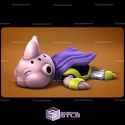 Basic STL Files Super Turtle Majin Buu 3D Model