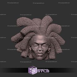 Custom Head STL Hobie Spider Punk 3D Model