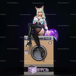 KDA Ahri PopStar Sculptures 3D Printing STL Model