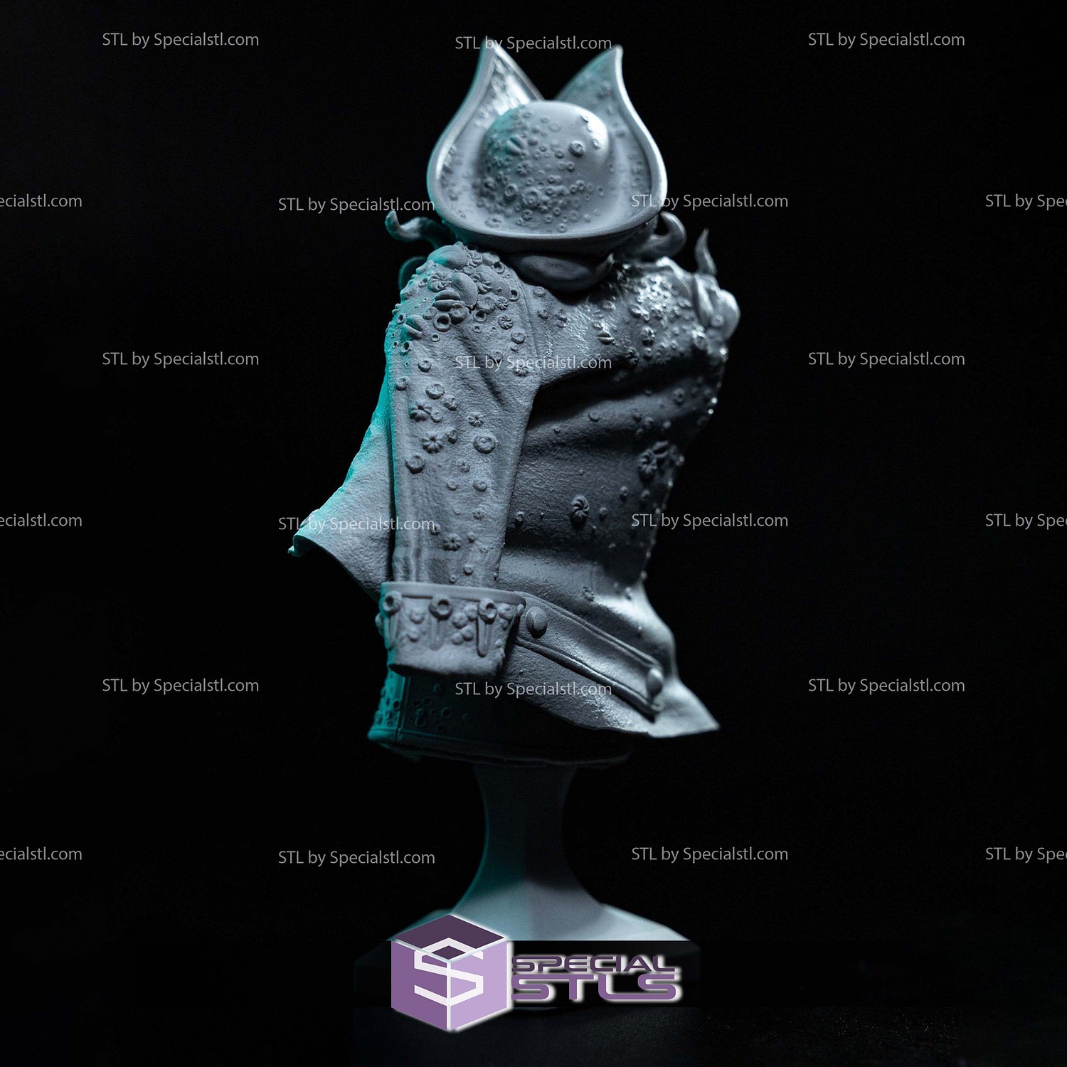 Davy Jones Bust 3D Print Files STL Model — view 3
