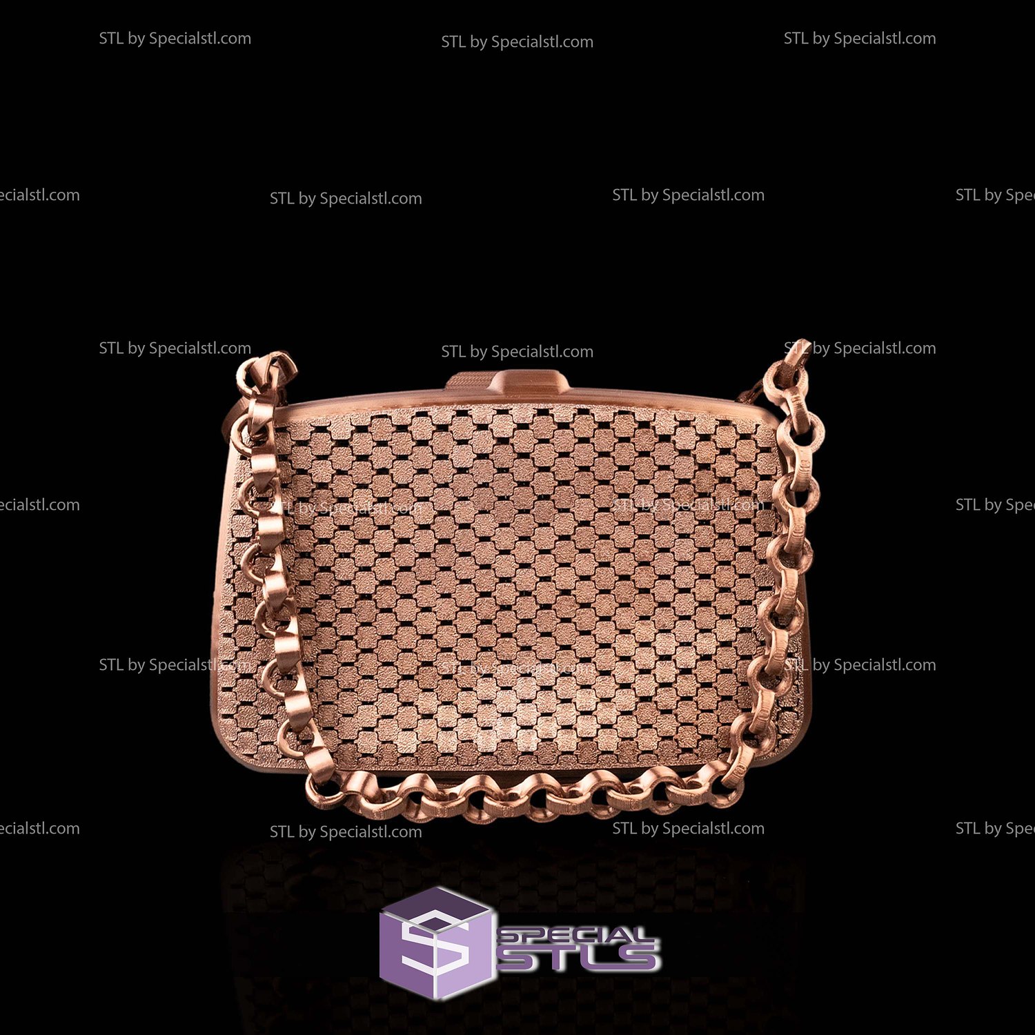Super Basic STL Soft Close Bag 3D Model — view 3