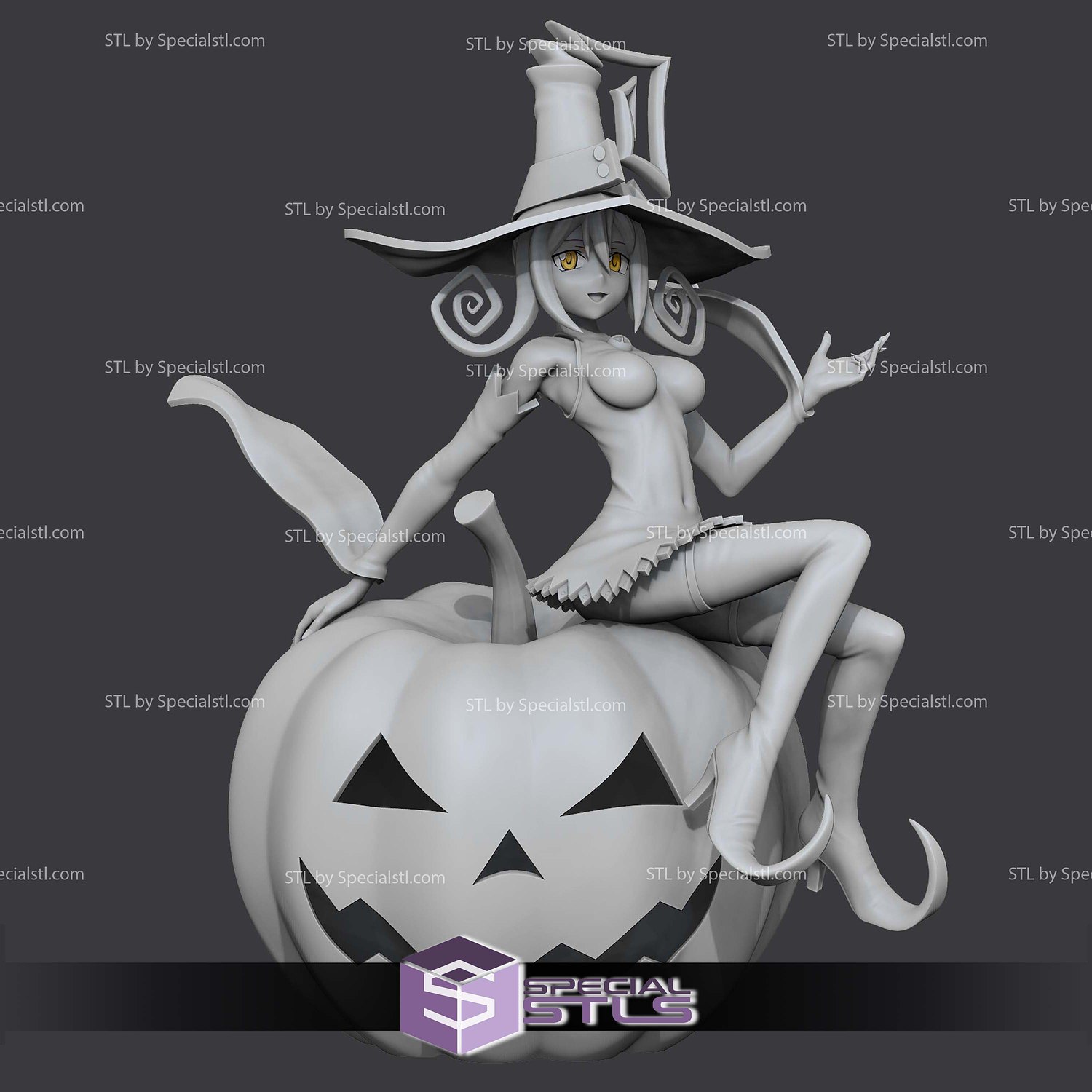 Blair Soul Eater Pumpkin 3D Print Files STL Model — view 2