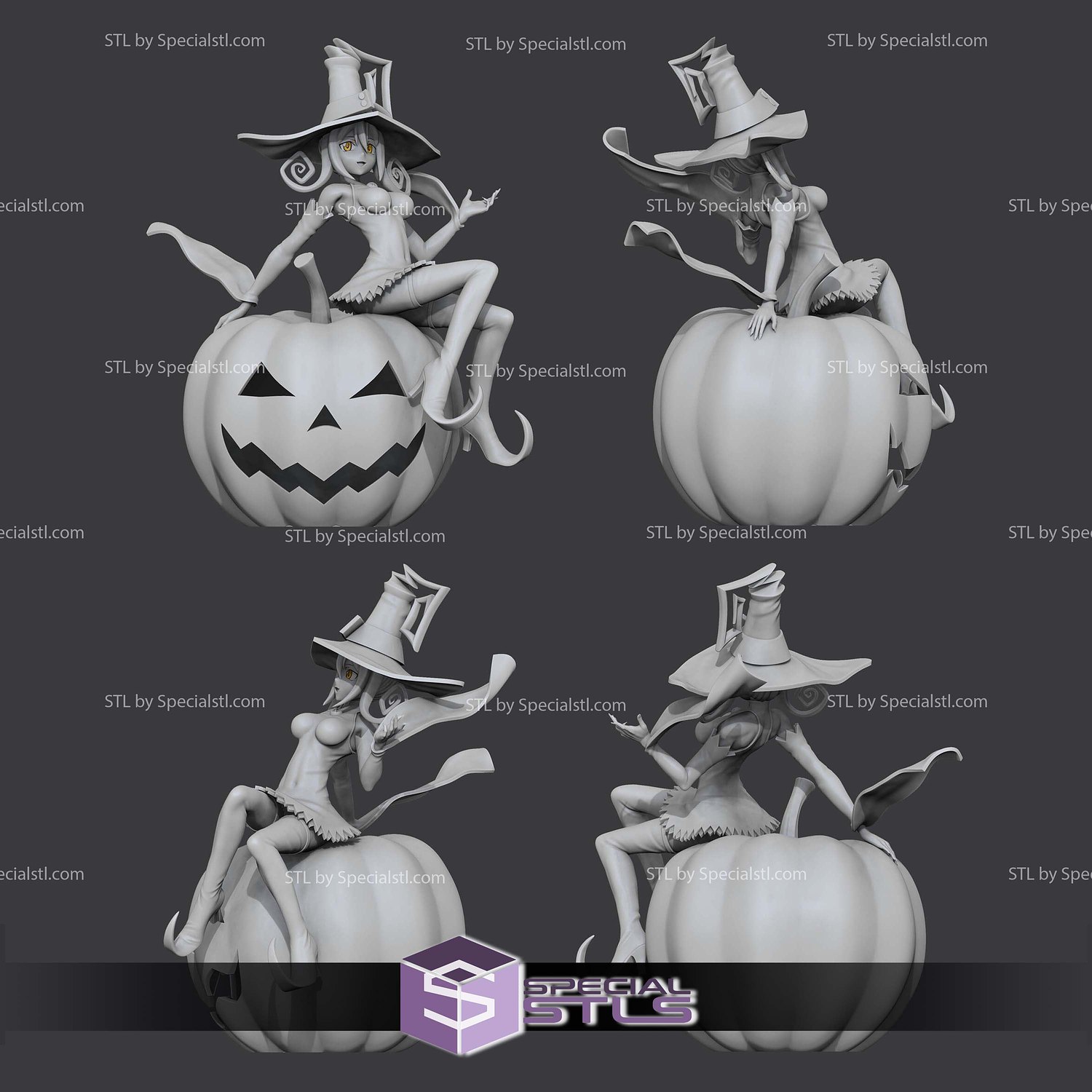 Blair Soul Eater Pumpkin 3D Print Files STL Model — view 3