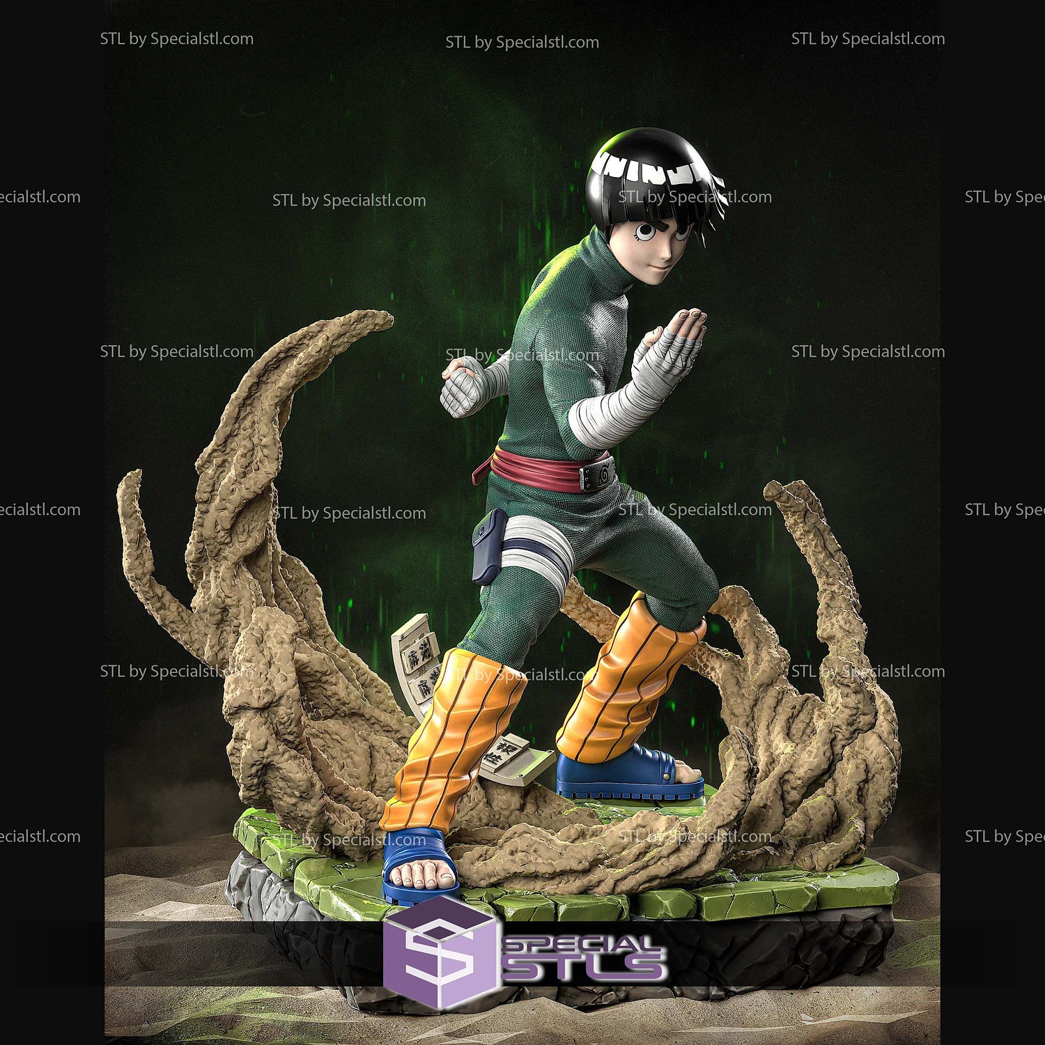 Rock Lee 250mm 3D Printer Files STL Model — view 2