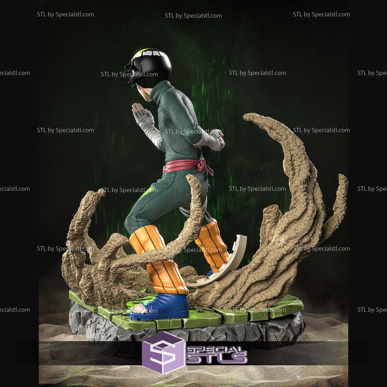Rock Lee 250mm 3D Printer Files STL Model — view 3