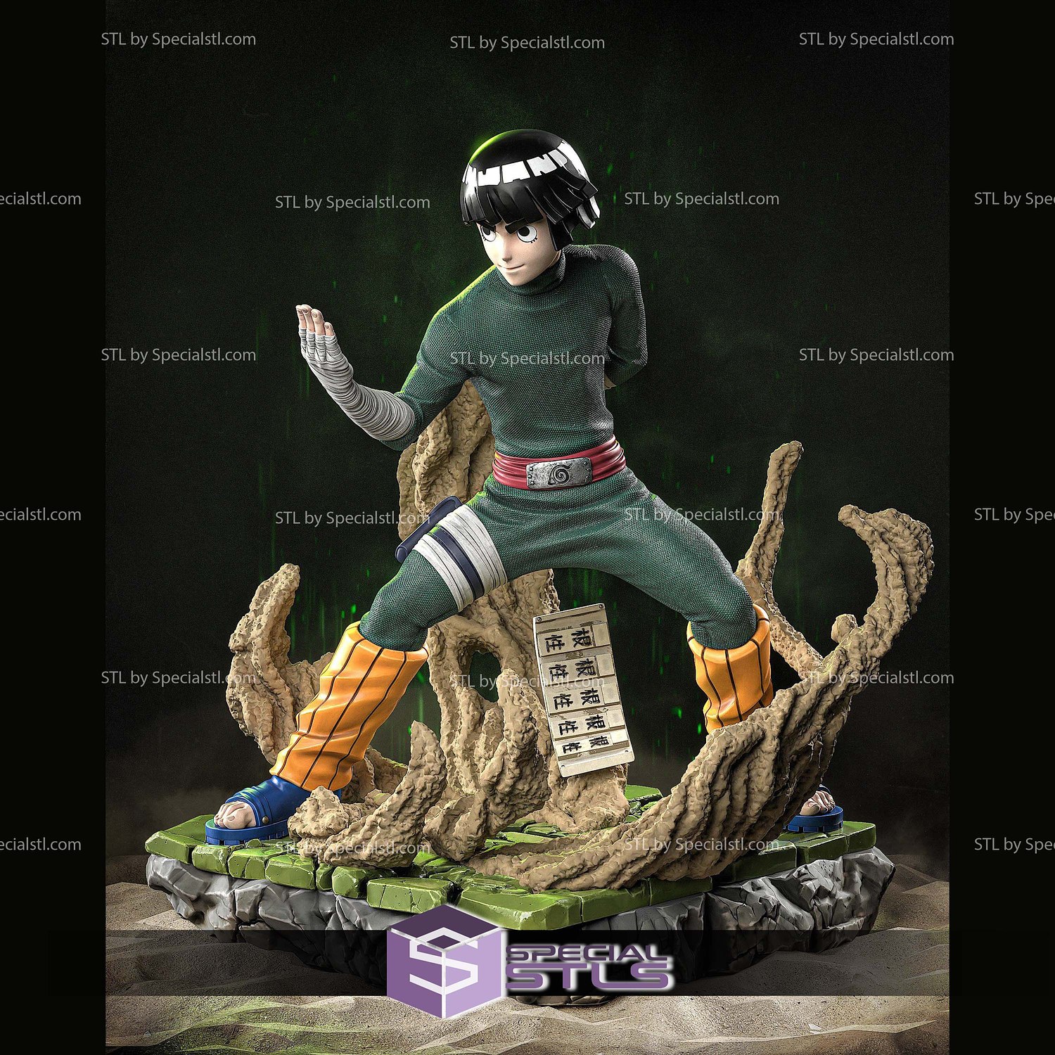 Rock Lee 250mm 3D Printer Files STL Model — view 4