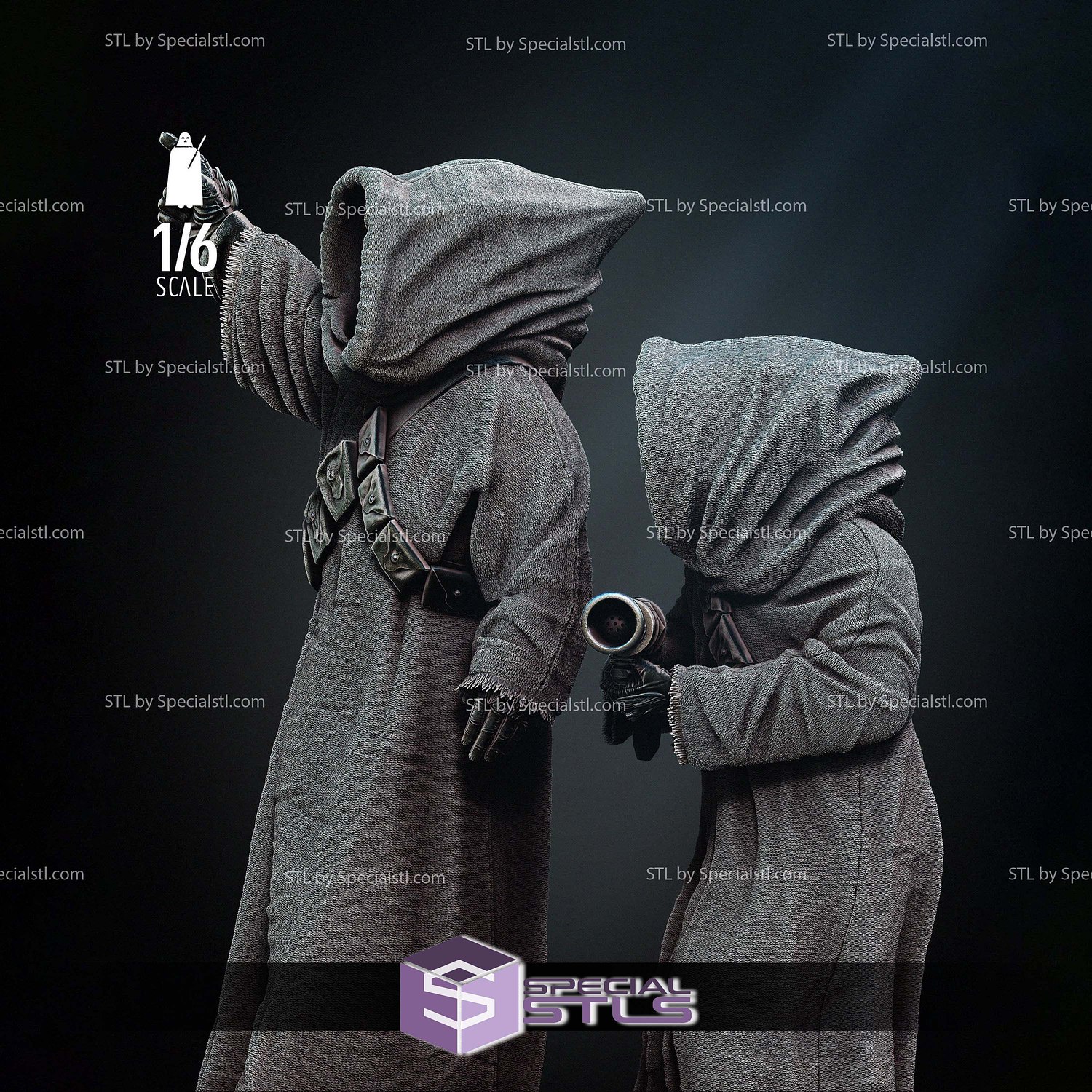 Jawa Starwars 3D Printing Models STL Model — view 4
