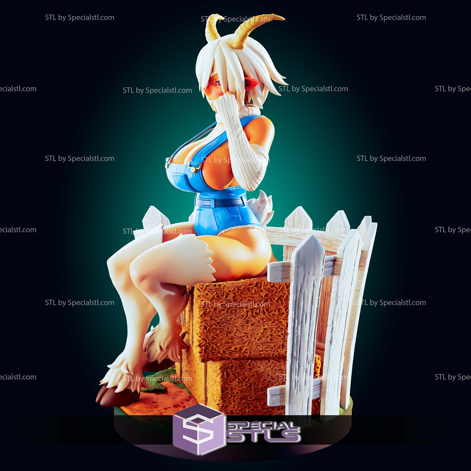 Saane Goat Monster Girl 3D Printer Files STL Model — view 5